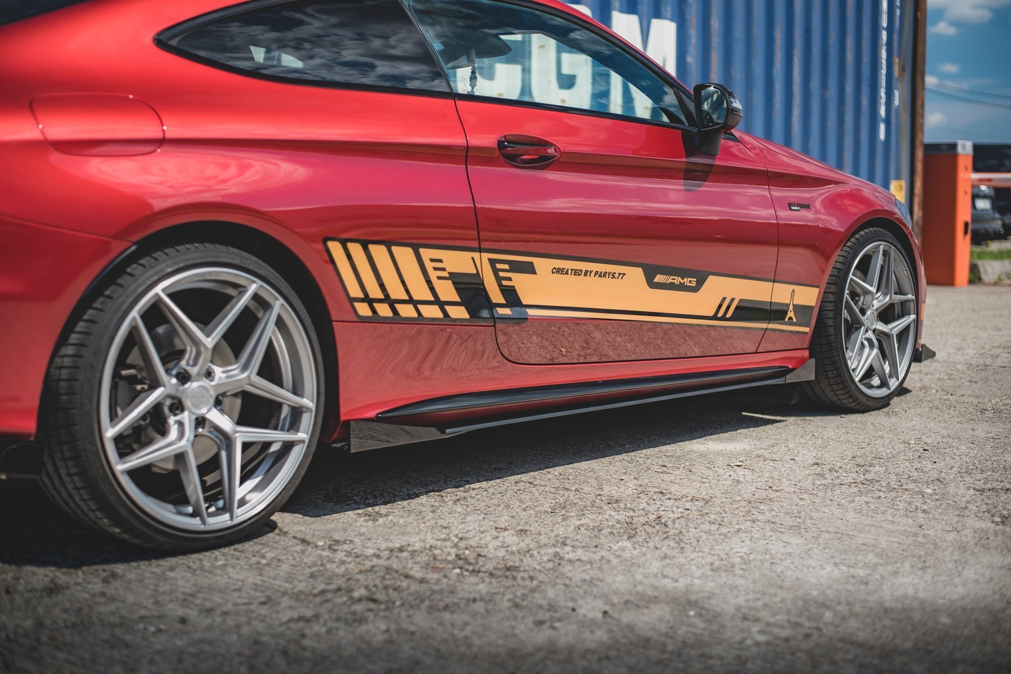 Street Pro Seitenschweller Ansatz für + Flaps Mercedes-AMG C43 Coupe C205