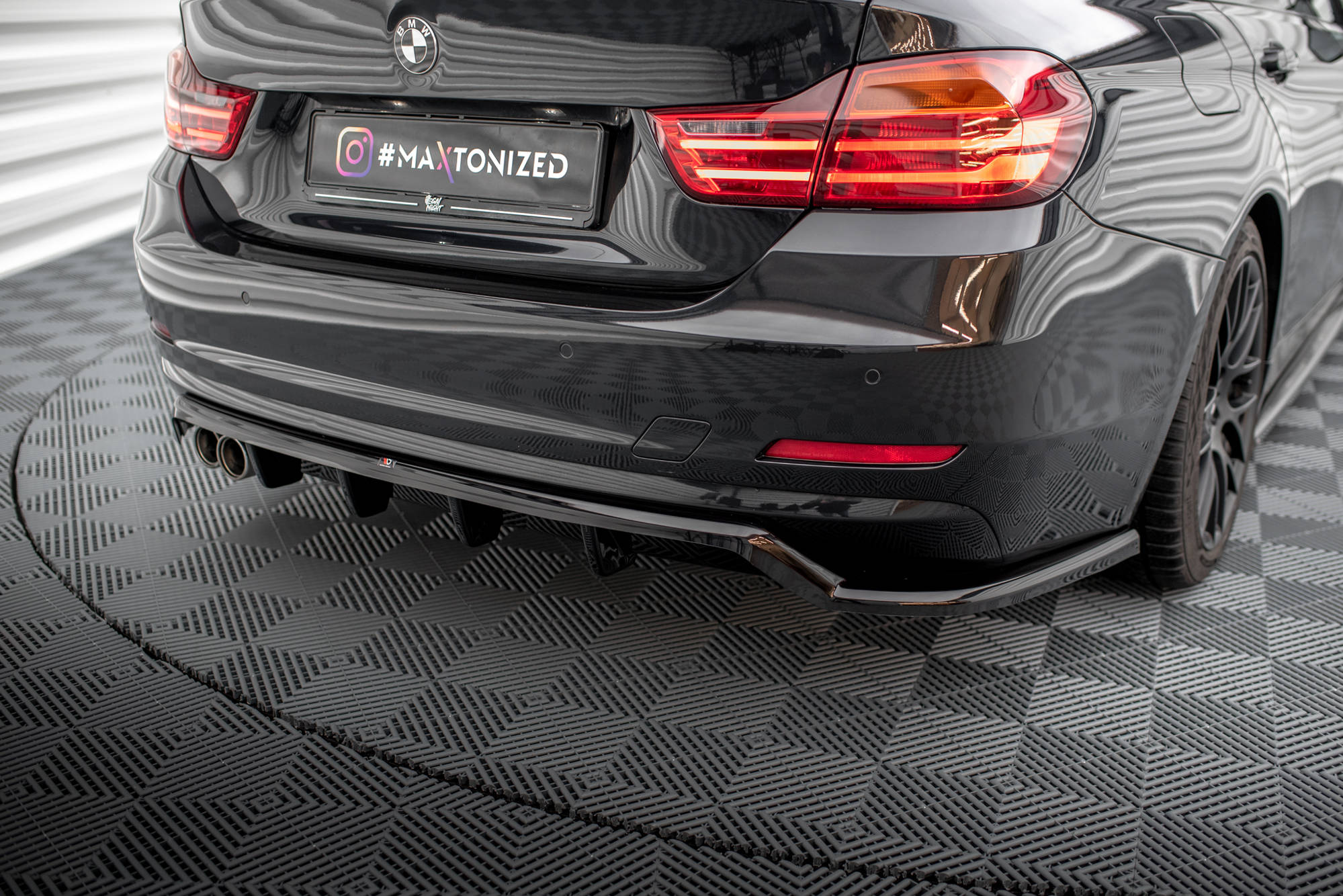 Mittlerer Cup Diffusor DTM Look Heck Ansatz für BMW 4er Gran Coupe F36