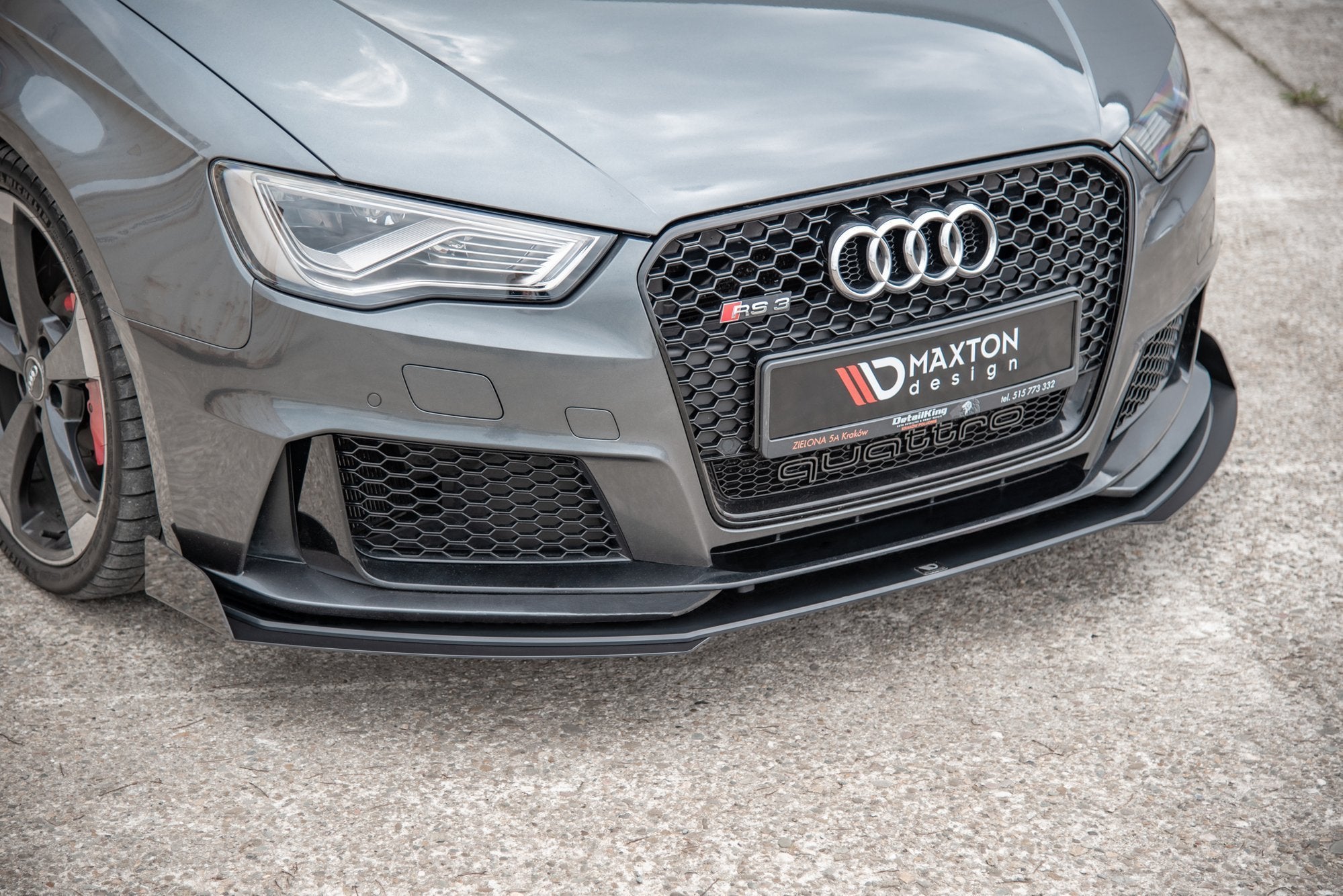 Street Pro Frontlippe für +Flaps für Audi RS3 8V Sportback