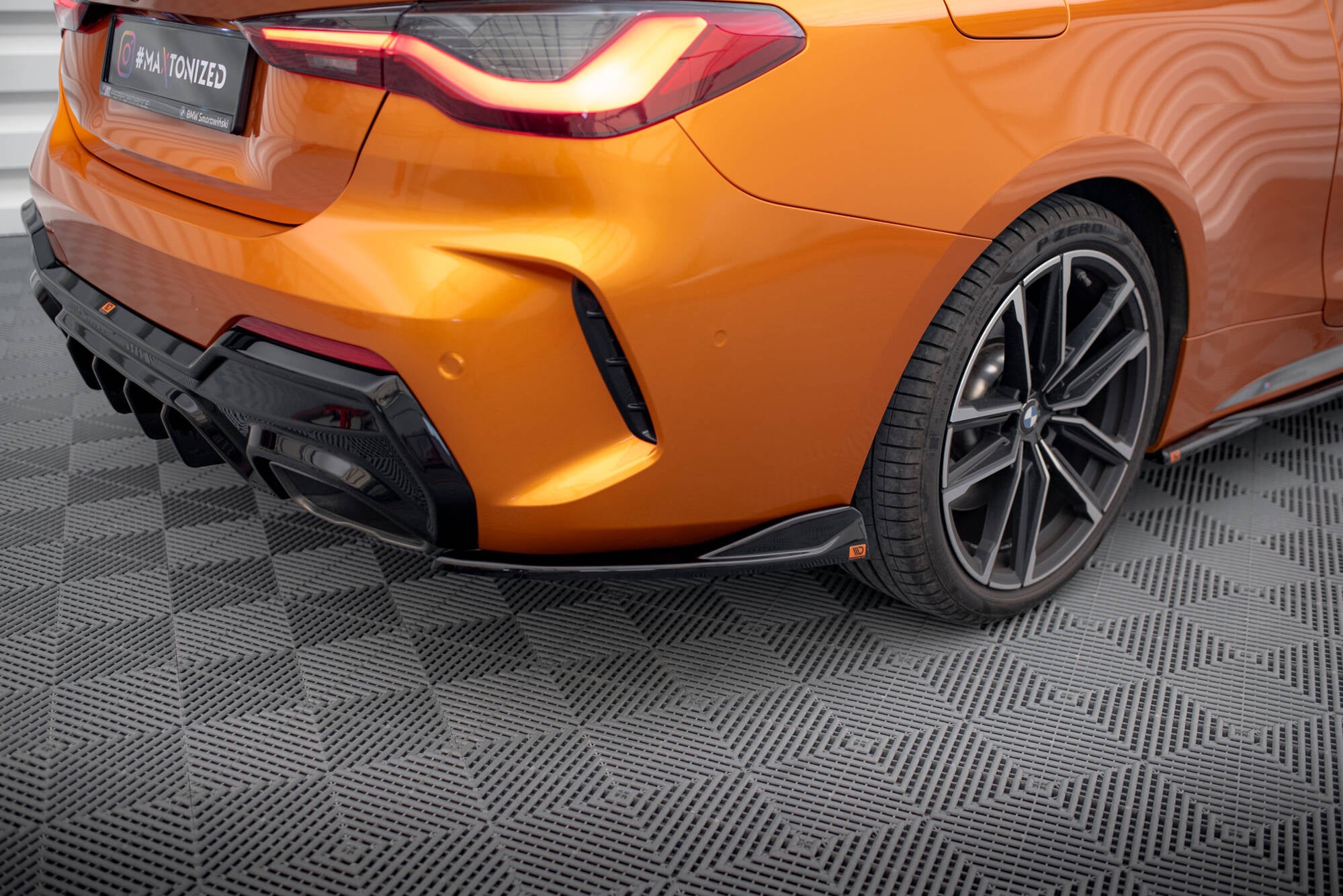 Flaps Heckansatz V6 Diffusor für BMW 4er M440i G22 / G23 / G22 Facelift / G23 Facelift