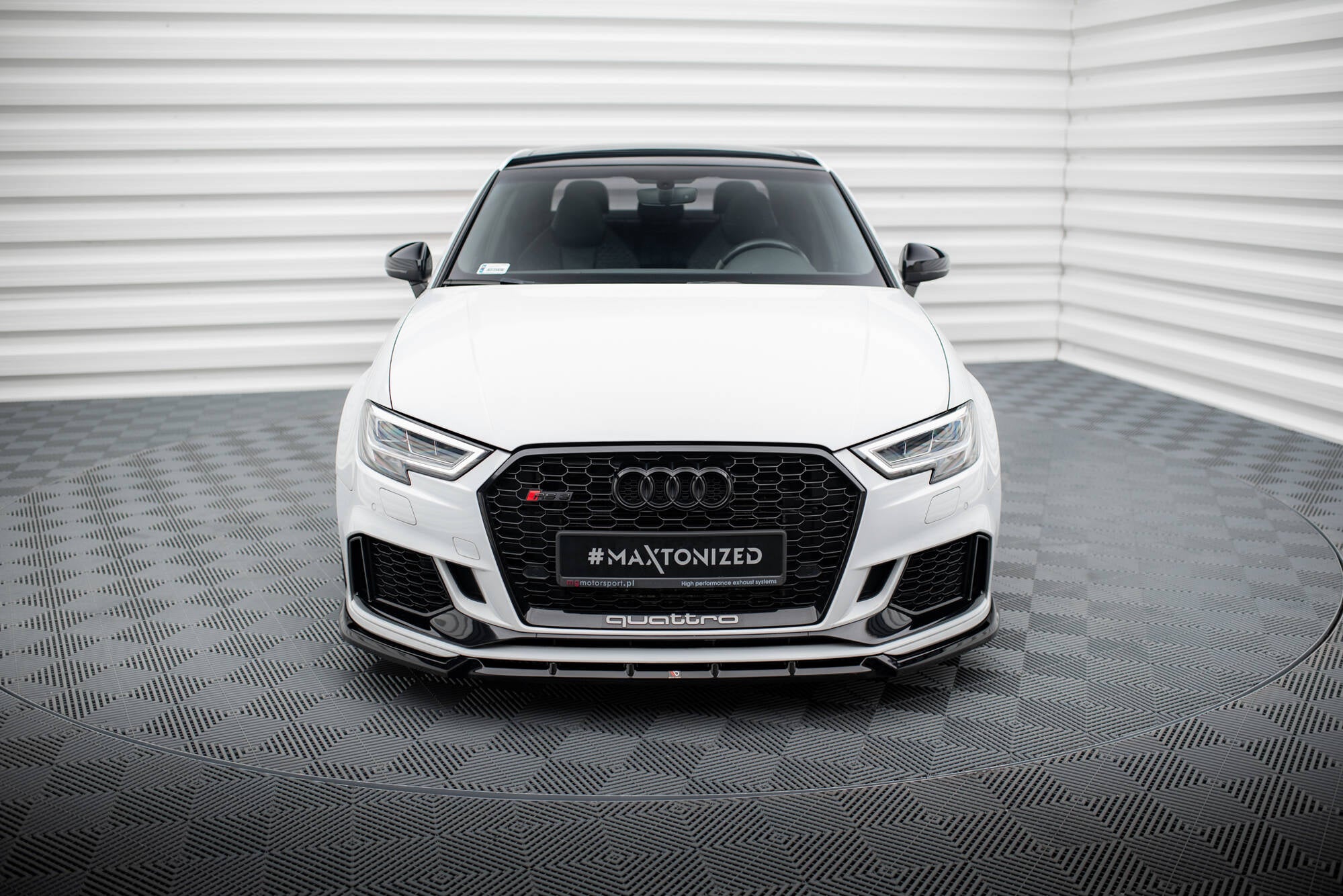 Frontlippe V3 für Audi RS3 Limousine 8V Facelift
