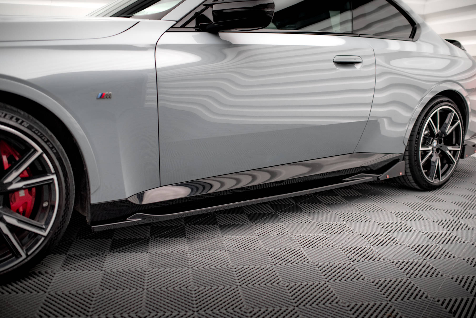 Seitenschweller V2 Ansatz für + Flaps für BMW 2 Coupe M - Paket / M240i G42