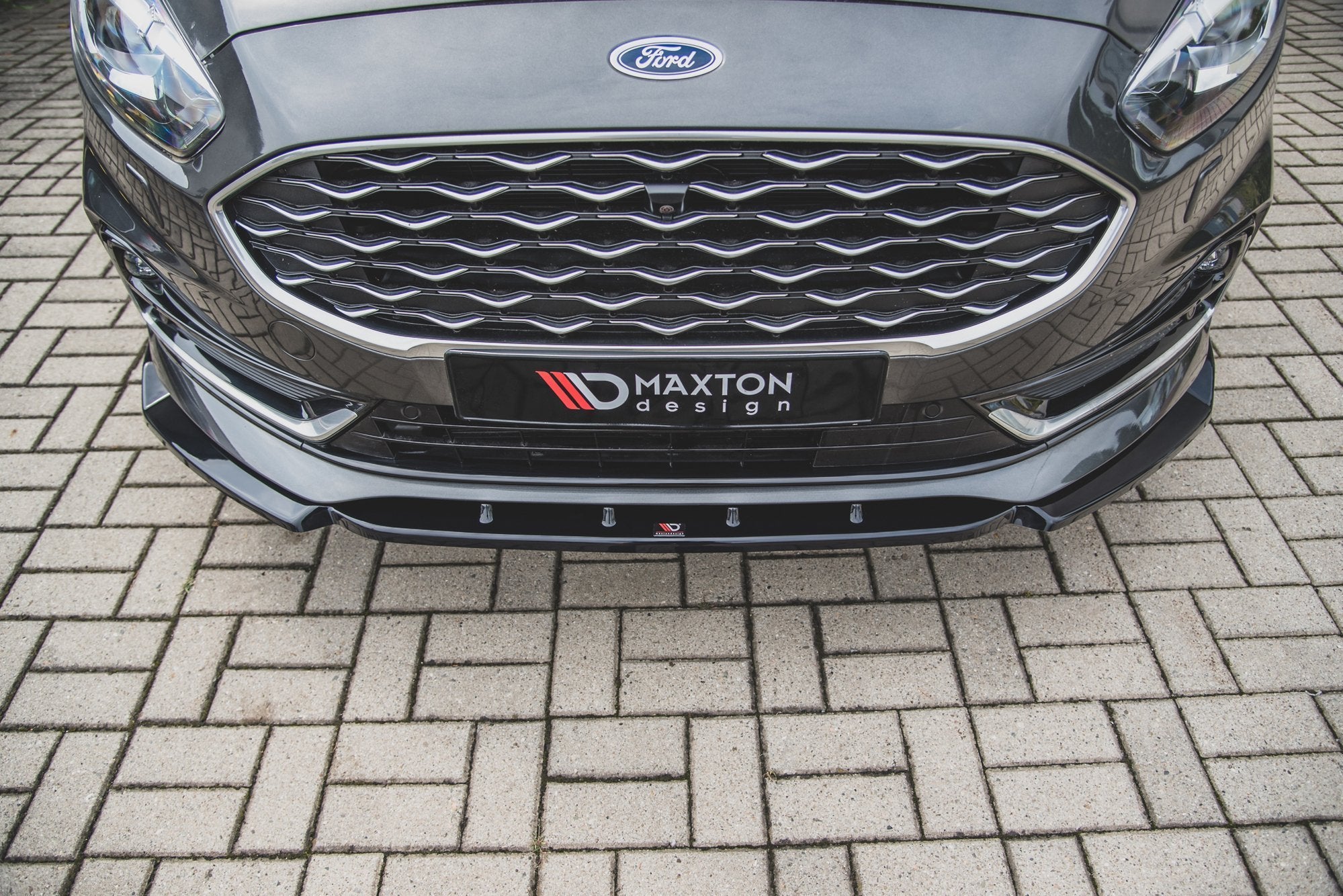 Frontlippe für Ford S-Max Mk2 Facelift schwarz matt