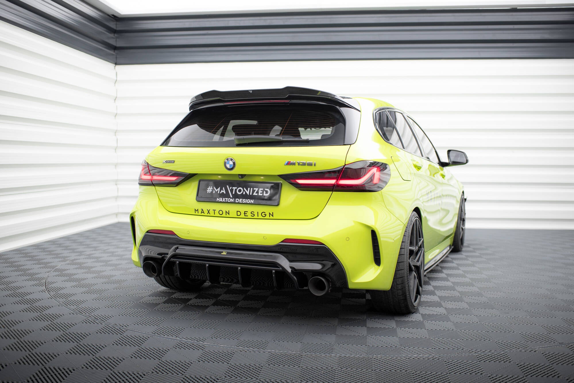 Diffusor V1 Heck Ansatz für BMW 1er F40 M - Paket/ M135i