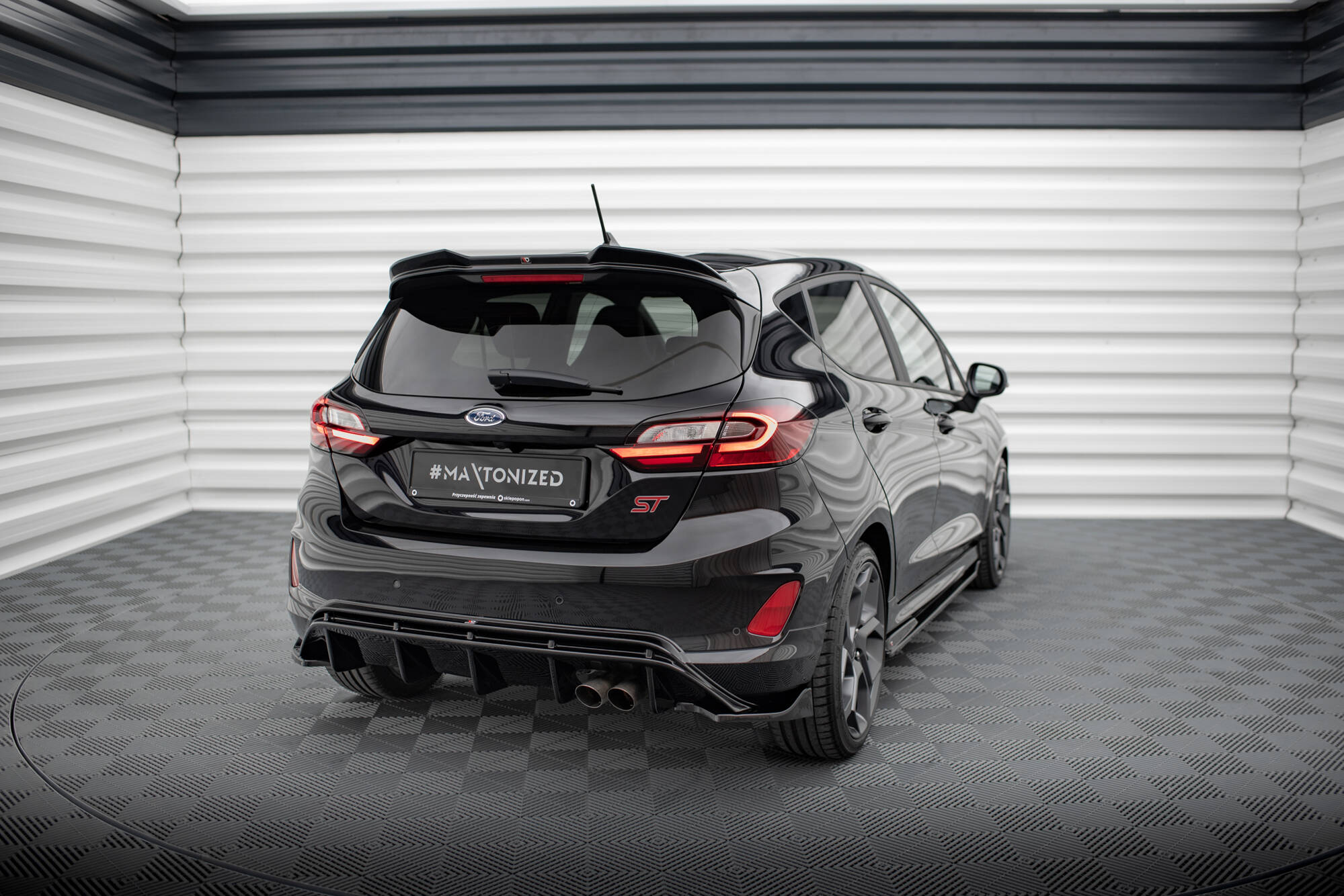 Heck Ansatz Flaps Diffusor V2 für Ford FIesta Mk8 ST