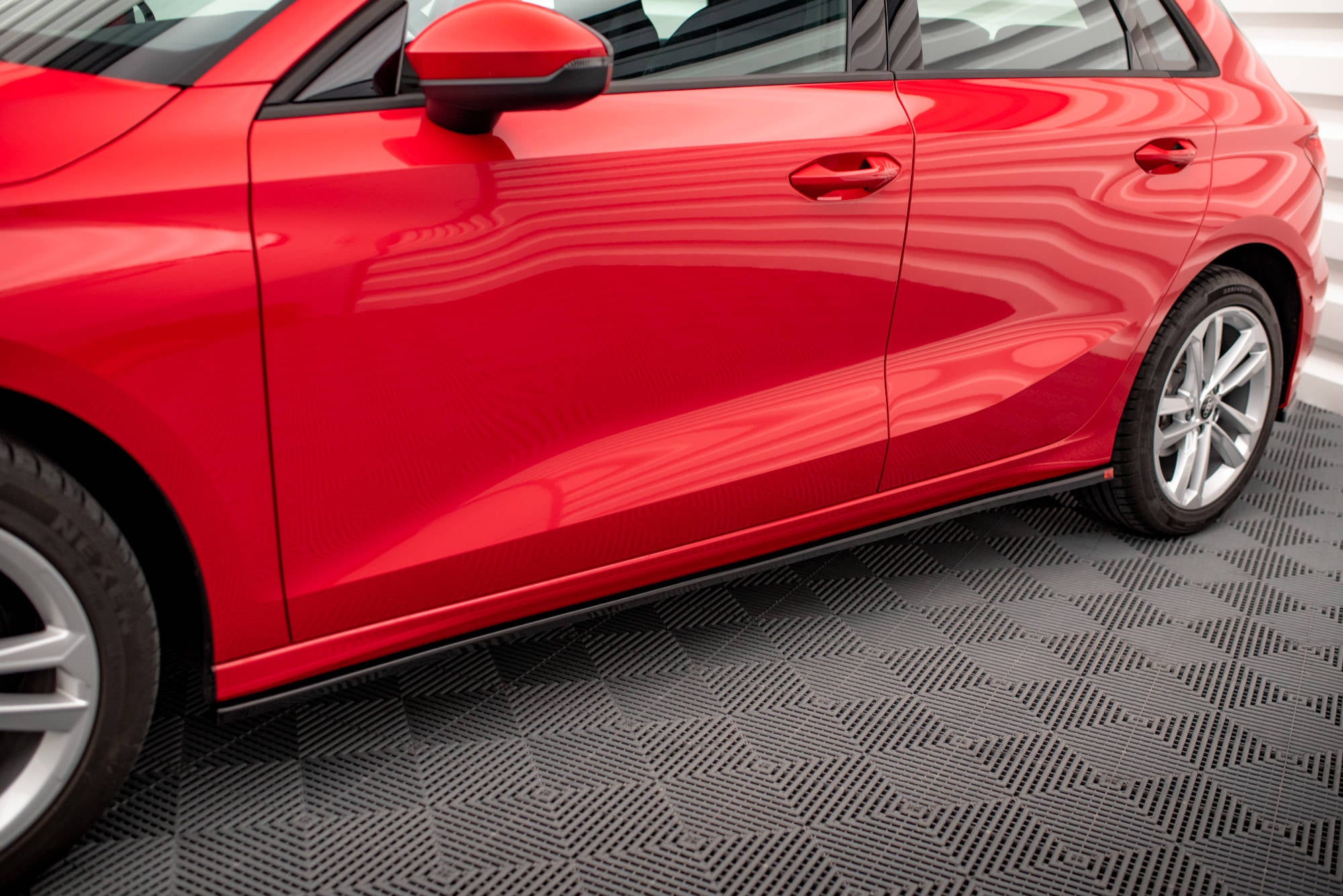 Seitenschweller Ansatz für Audi A3 8Y Carbon Look