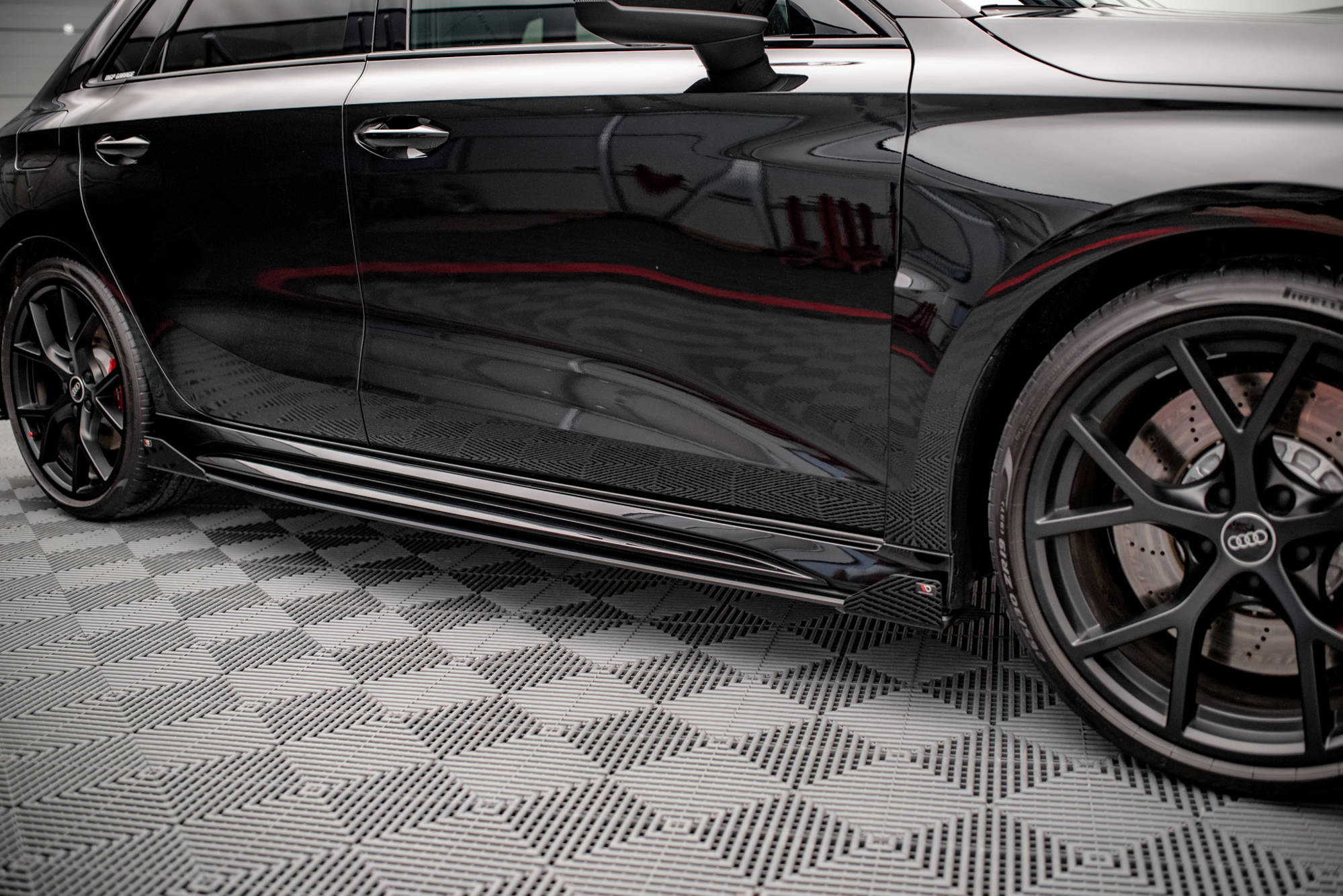 Street Pro Seitenschweller Ansatz für + Flaps Audi RS3 Sportback 8Y