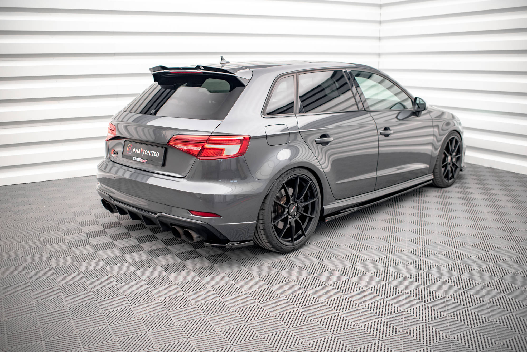 Flaps V1 Heckansatz Flaps Heckansatz für Audi S3 Sportback 8V Facelift