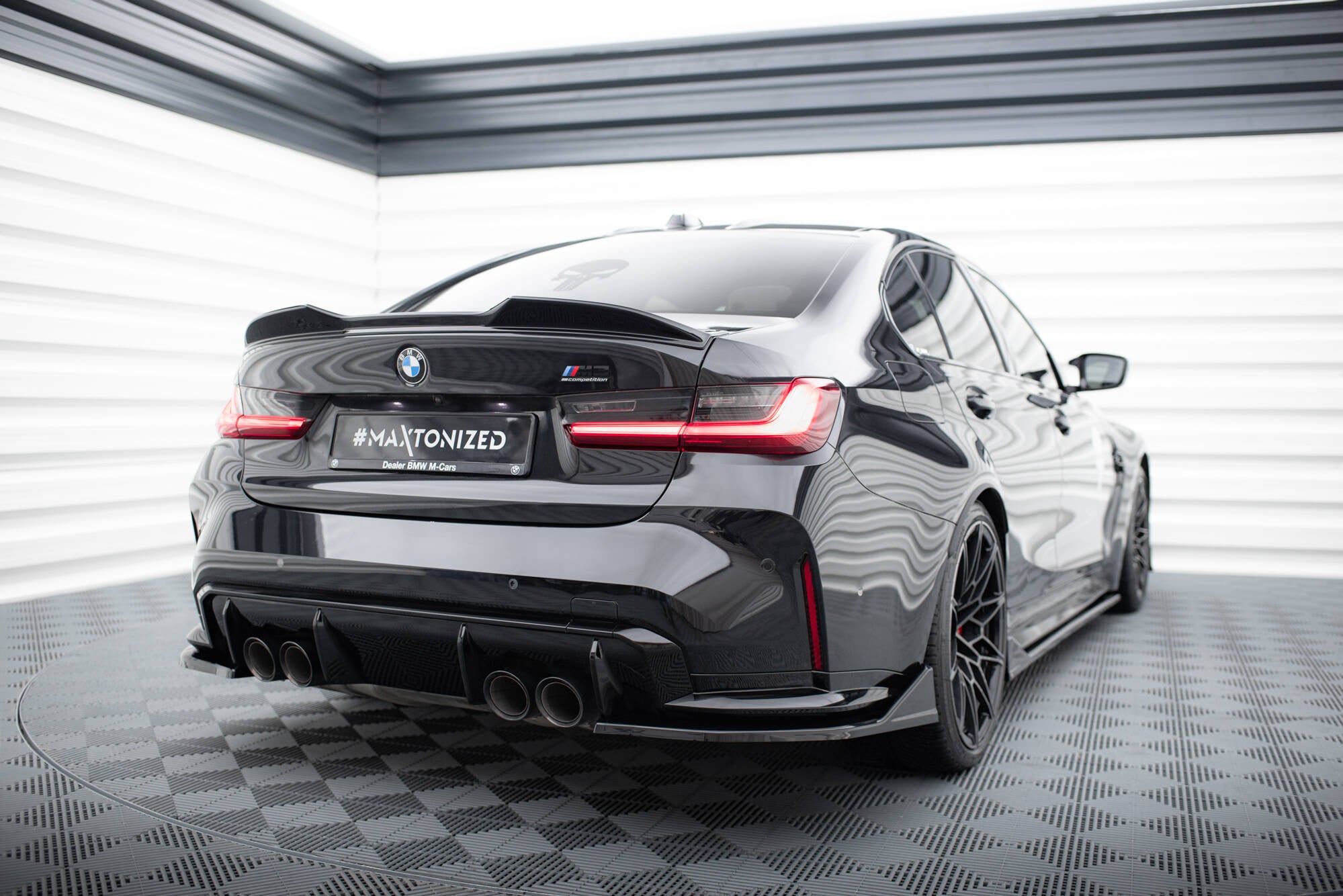 Flaps Heckansatz V3 Diffusor für CSL Look BMW M3 Limousine / Touring G80 / G81