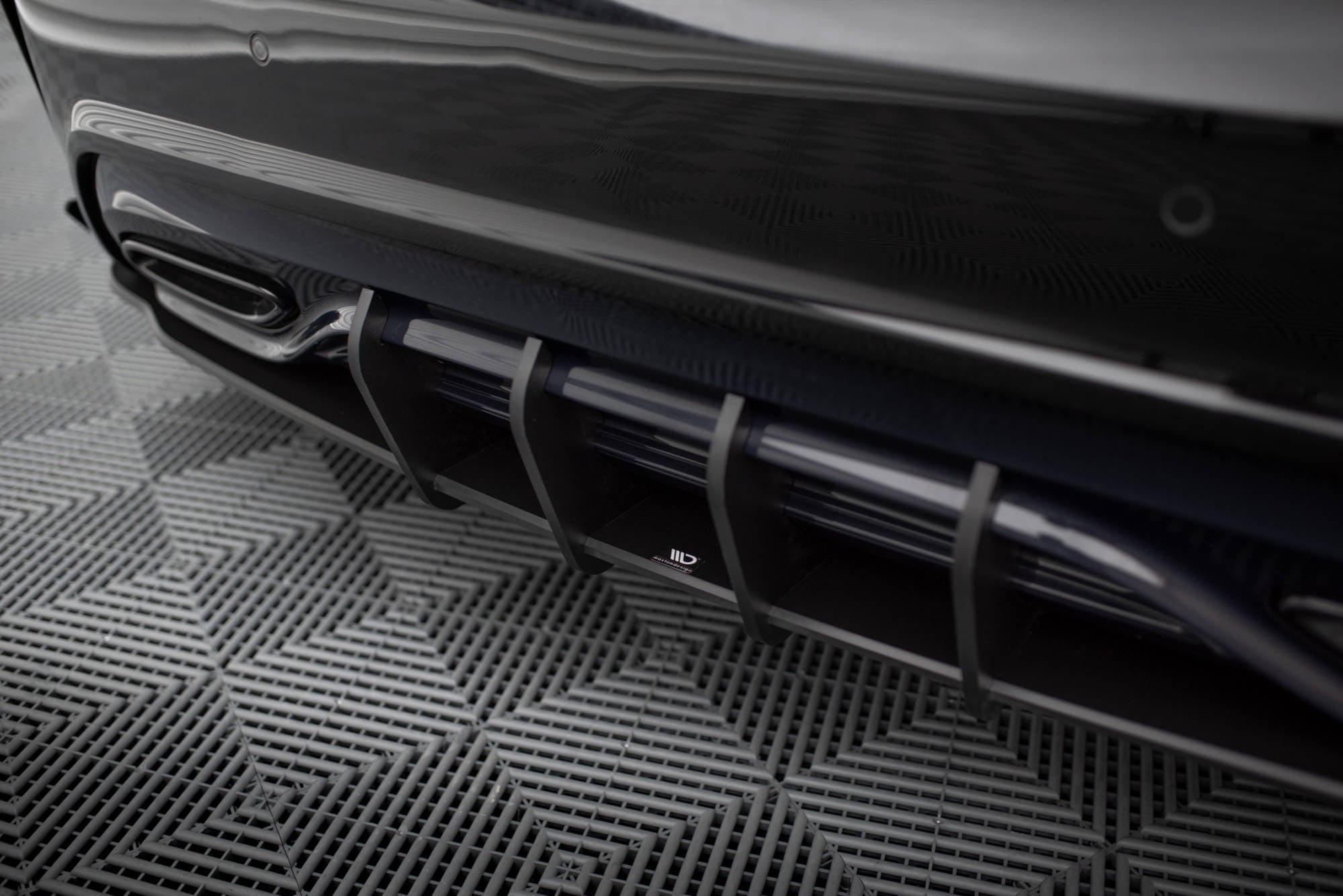 Street Pro Heck Ansatz Flaps Diffusor +Flaps für Mercedes-Benz A AMG-Line W176 Facelift