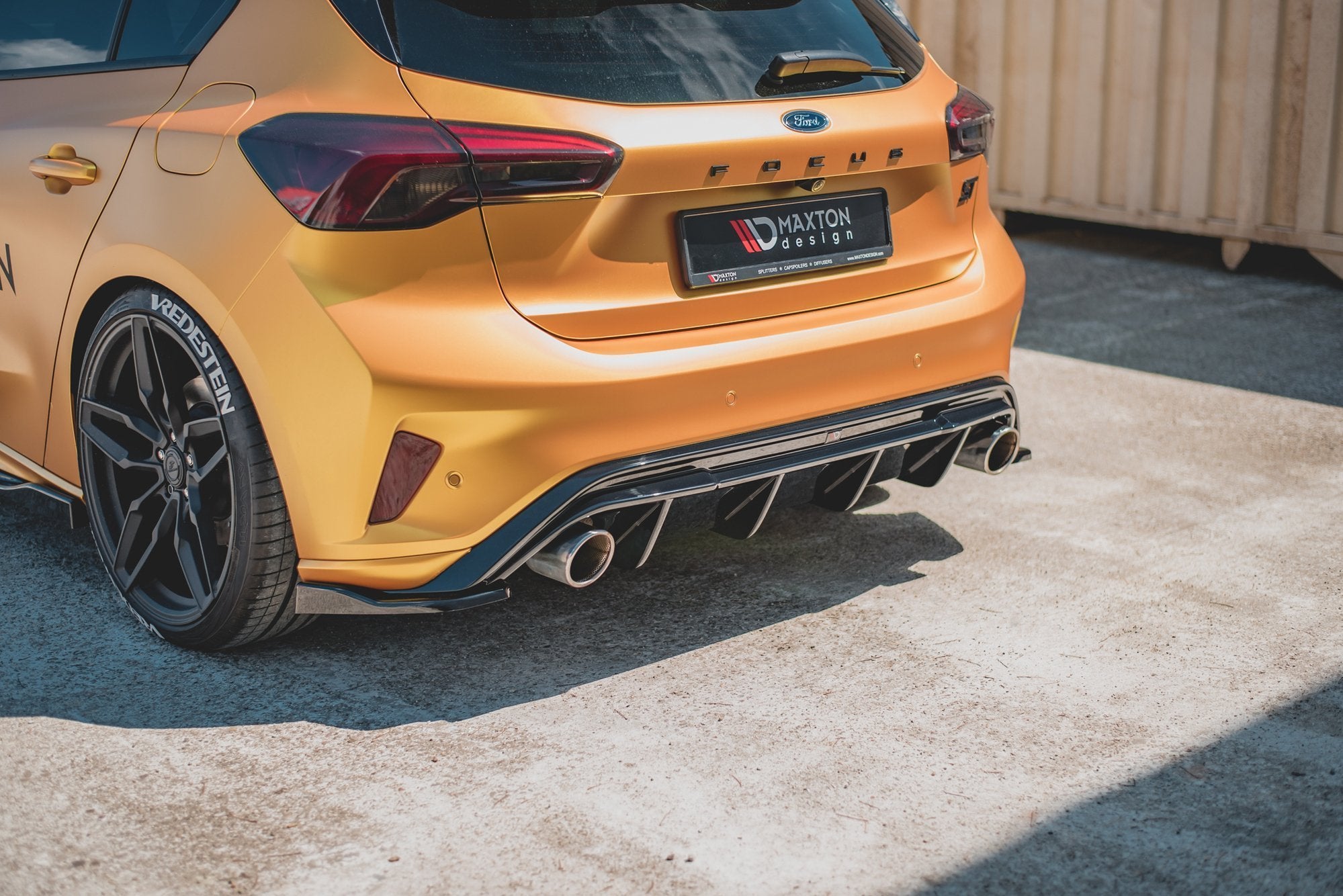 Heck Ansatz Flaps Diffusor V3 für (Für Diffusor ) Ford Focus Hatchback ST Mk4