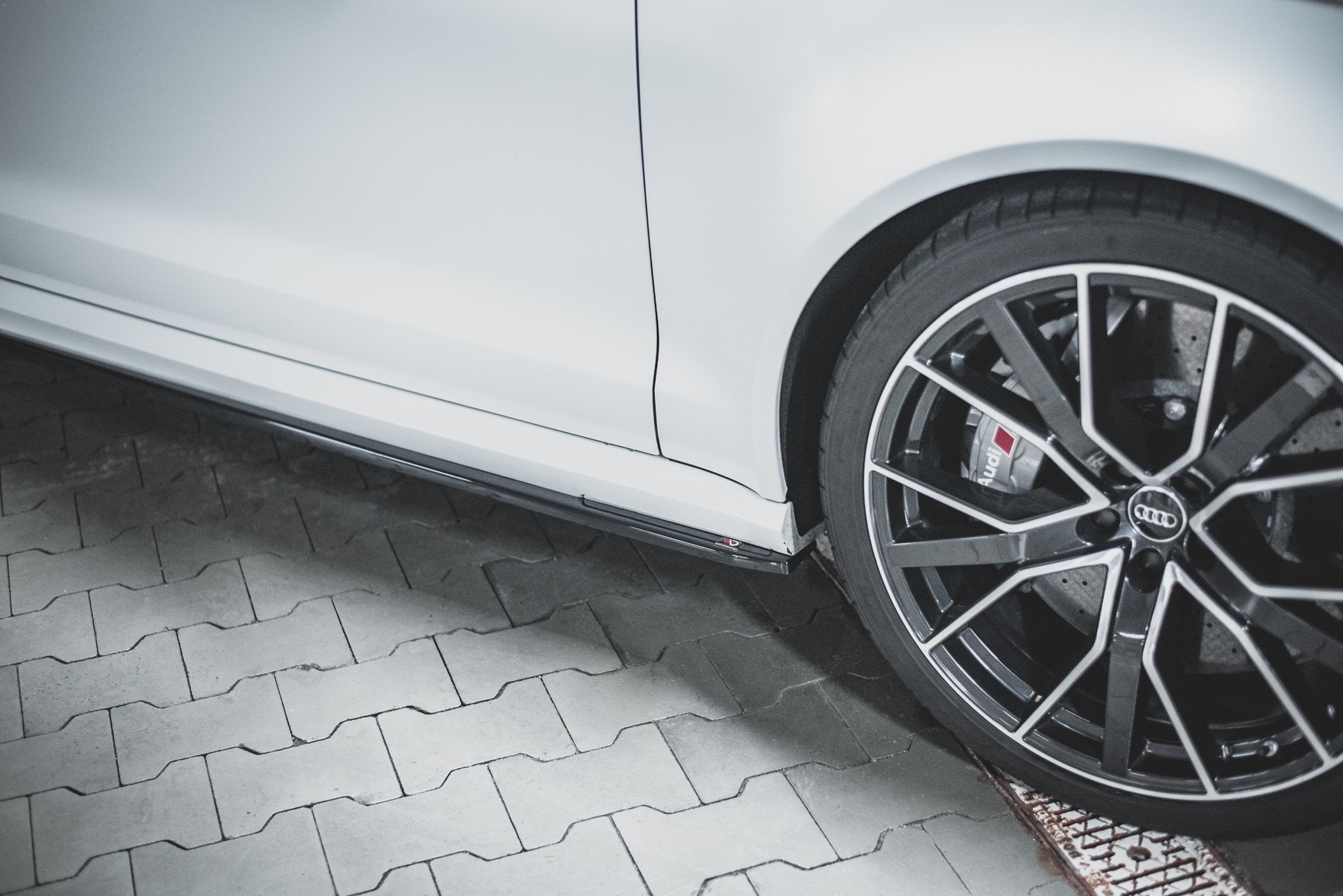 Seitenschweller V2 Ansatz für für Audi RS6 C7 Carbon Look
