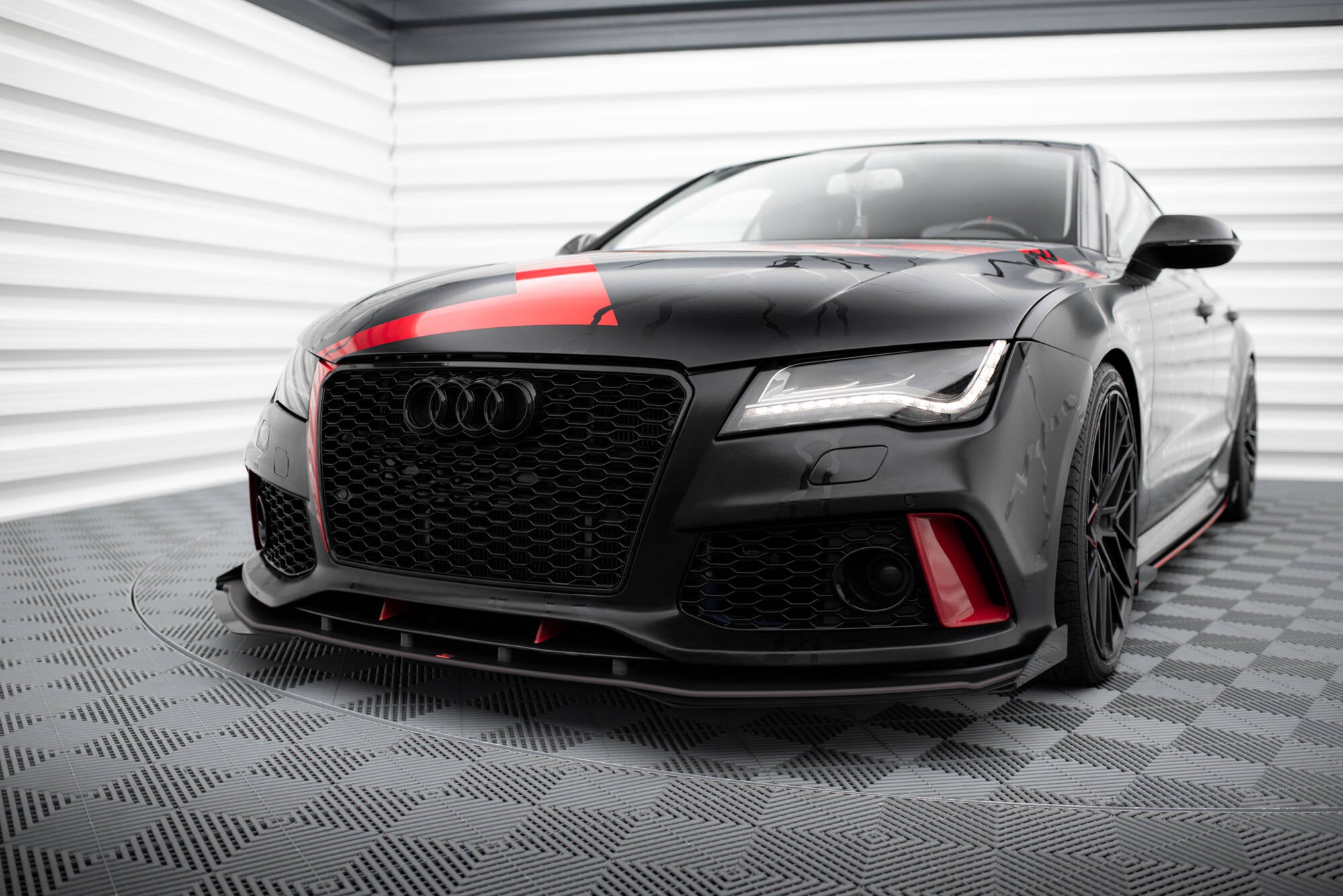 Front Stoßstange Flaps für Audi A7 RS7 Look C7