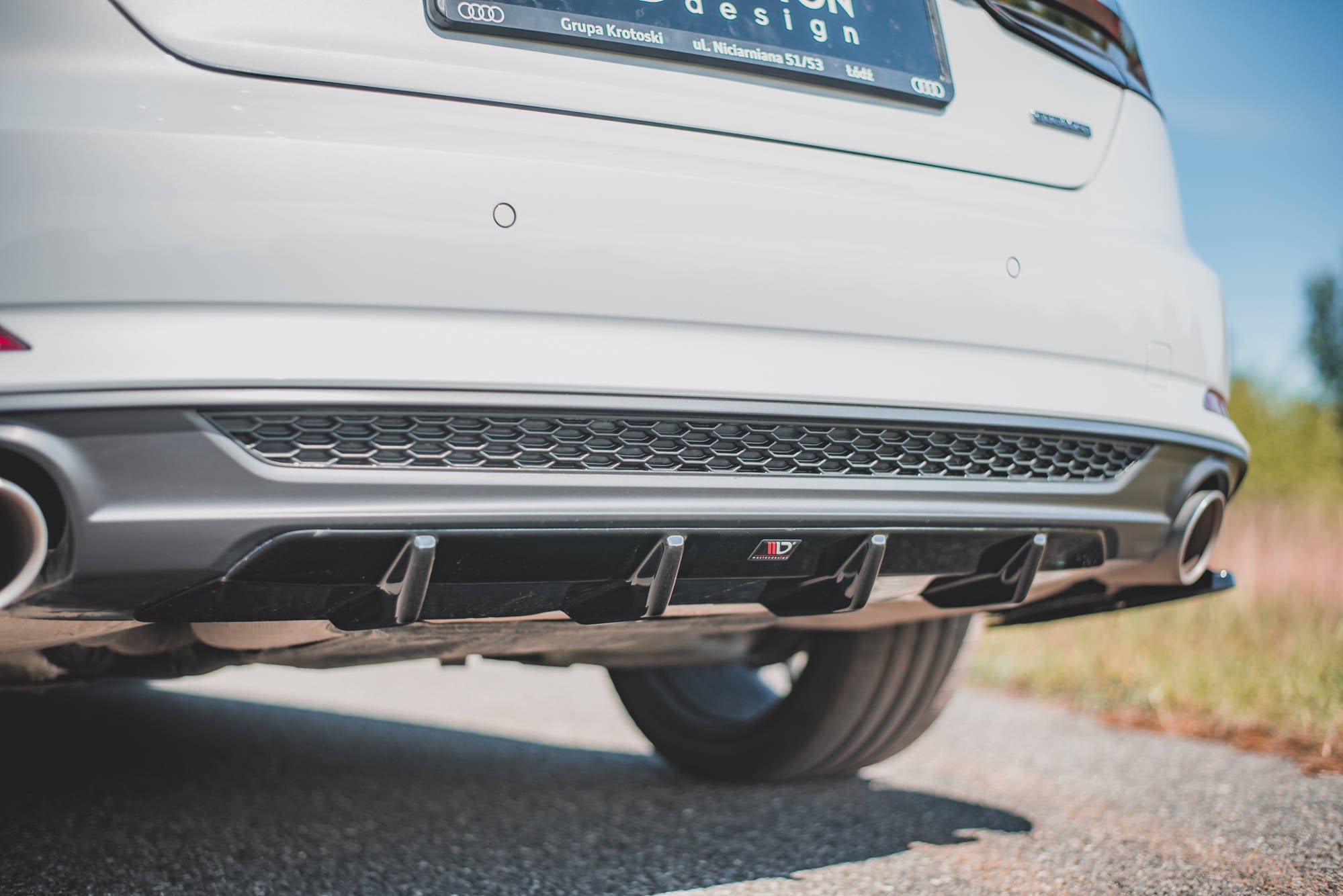 Diffusor Heck Ansatz für Audi A5 S-Line F5 Coupe / Sportback