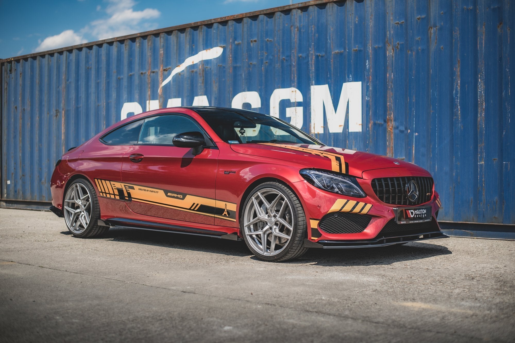 Street Pro Seitenschweller Ansatz für + Flaps Mercedes-AMG C43 Coupe C205