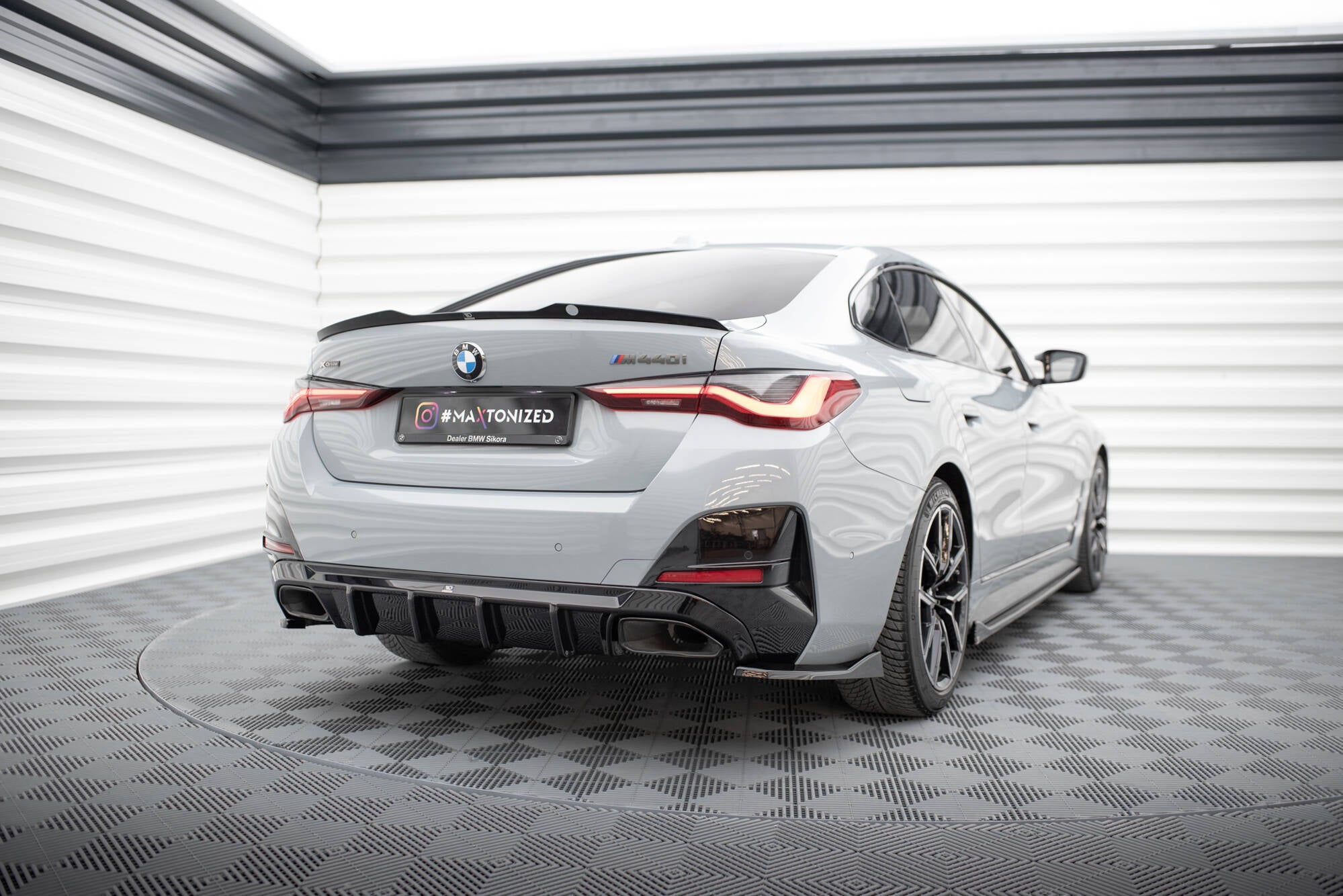 Flaps Heckansatz V4 Diffusor für BMW M440i Gran Coupe G26