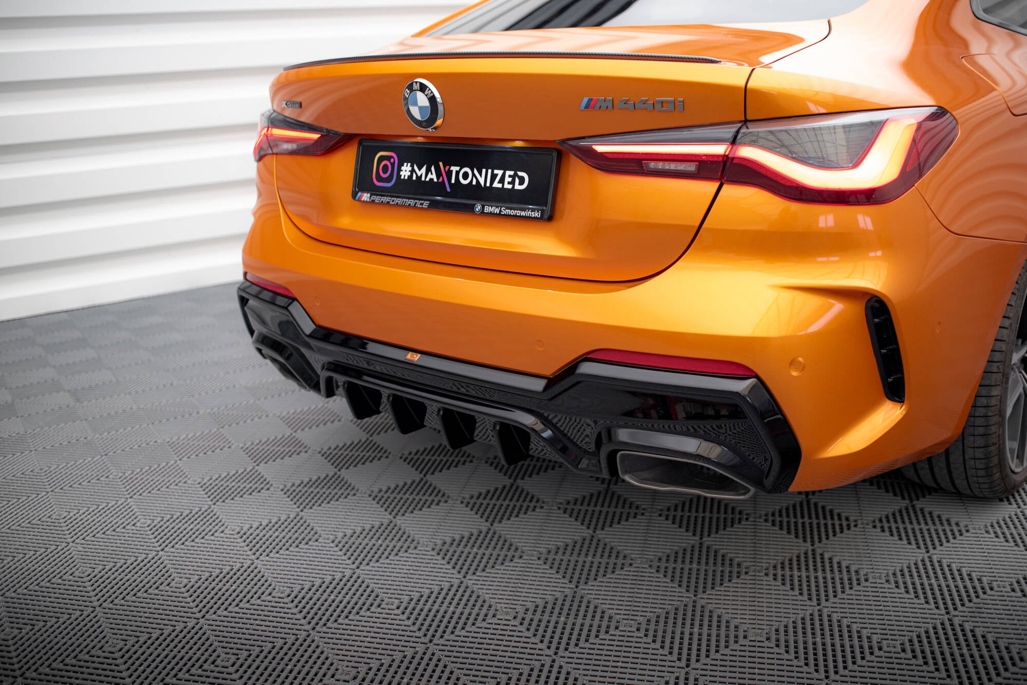 Diffusor Heck Ansatz für BMW M440i / M440d G22 / G23 / G22 Facelift / G23 Facelift