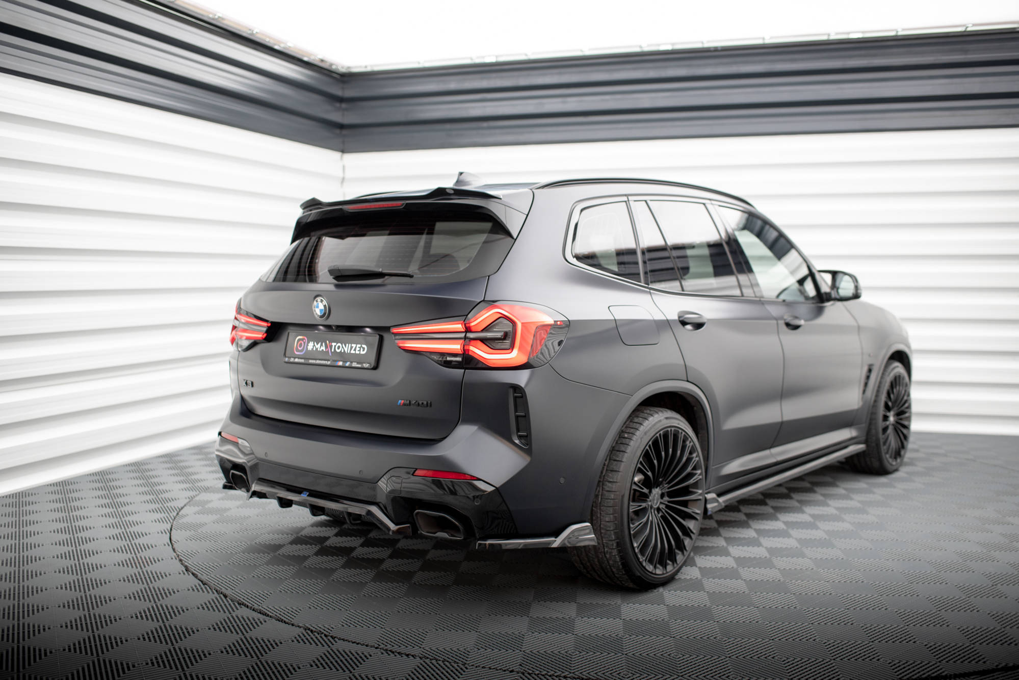 Flaps Heckansatz Diffusor für BMW X3 M-Paket G01 Facelift