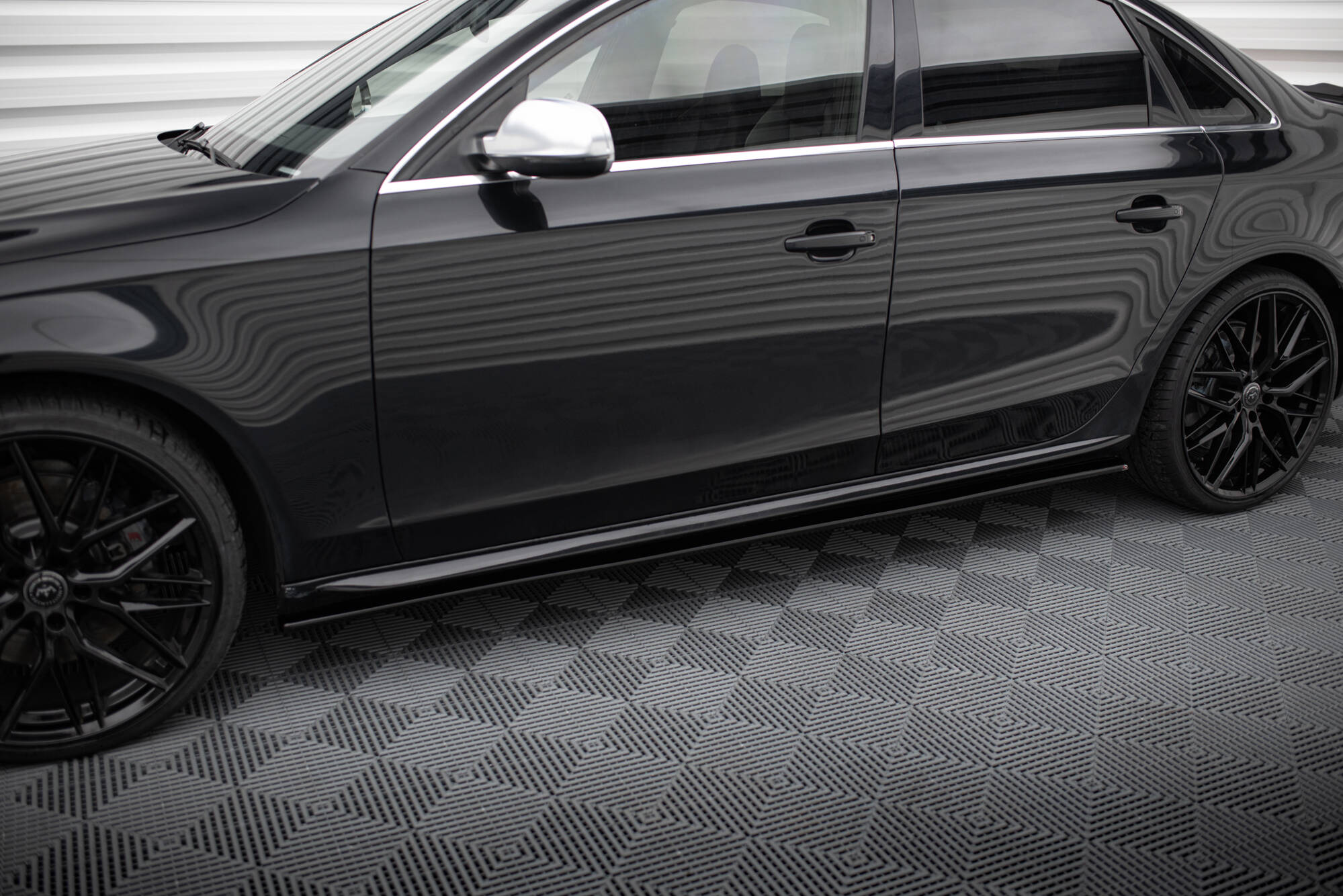 Seitenschweller V1 Ansatz für für Audi S4 / A4 / A4 S-Line Limousine / Avant B8 / B8 Facelift