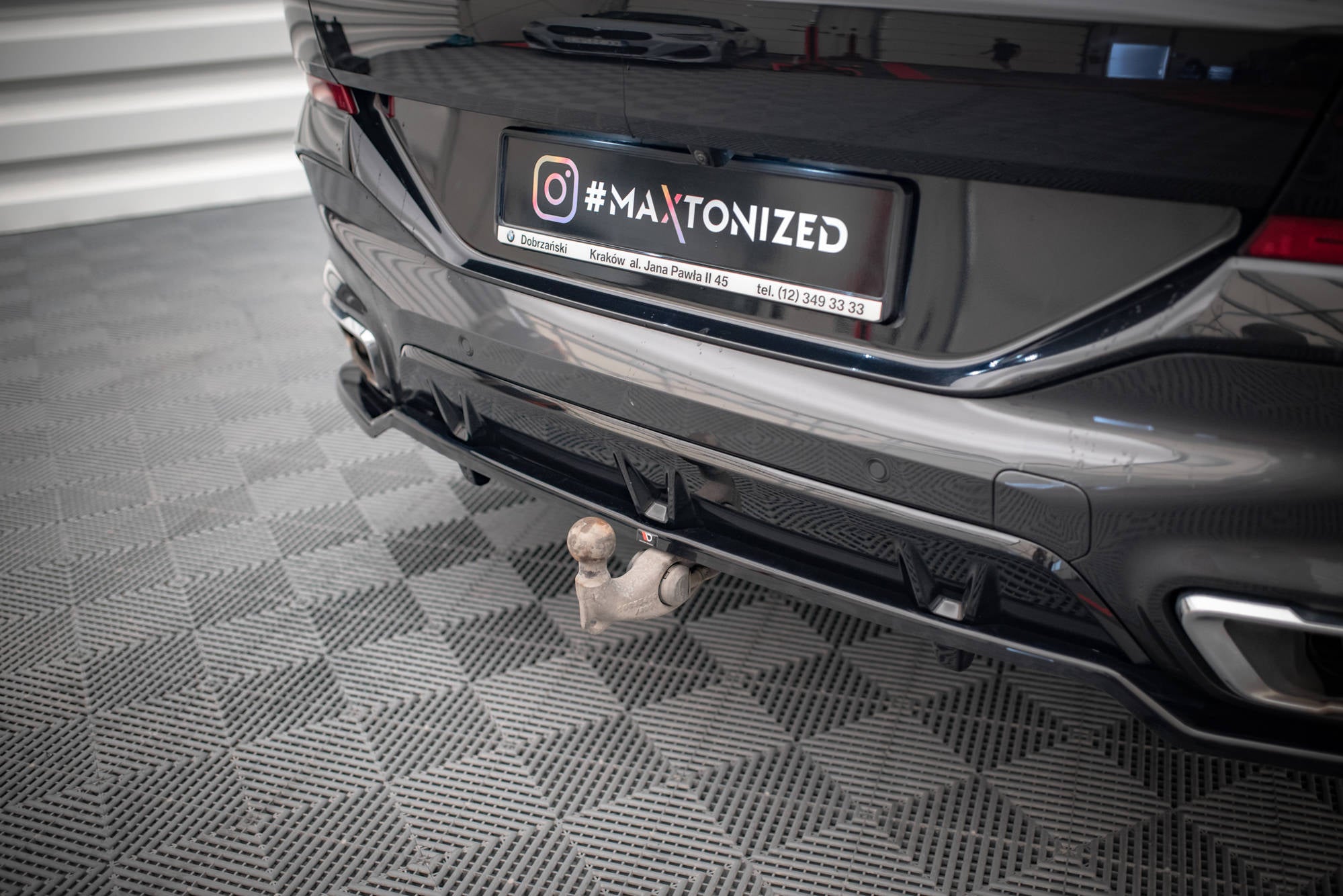 Mittlerer Cup Diffusor V3 DTM Look Heck Ansatz für BMW X6 M - Paket G06