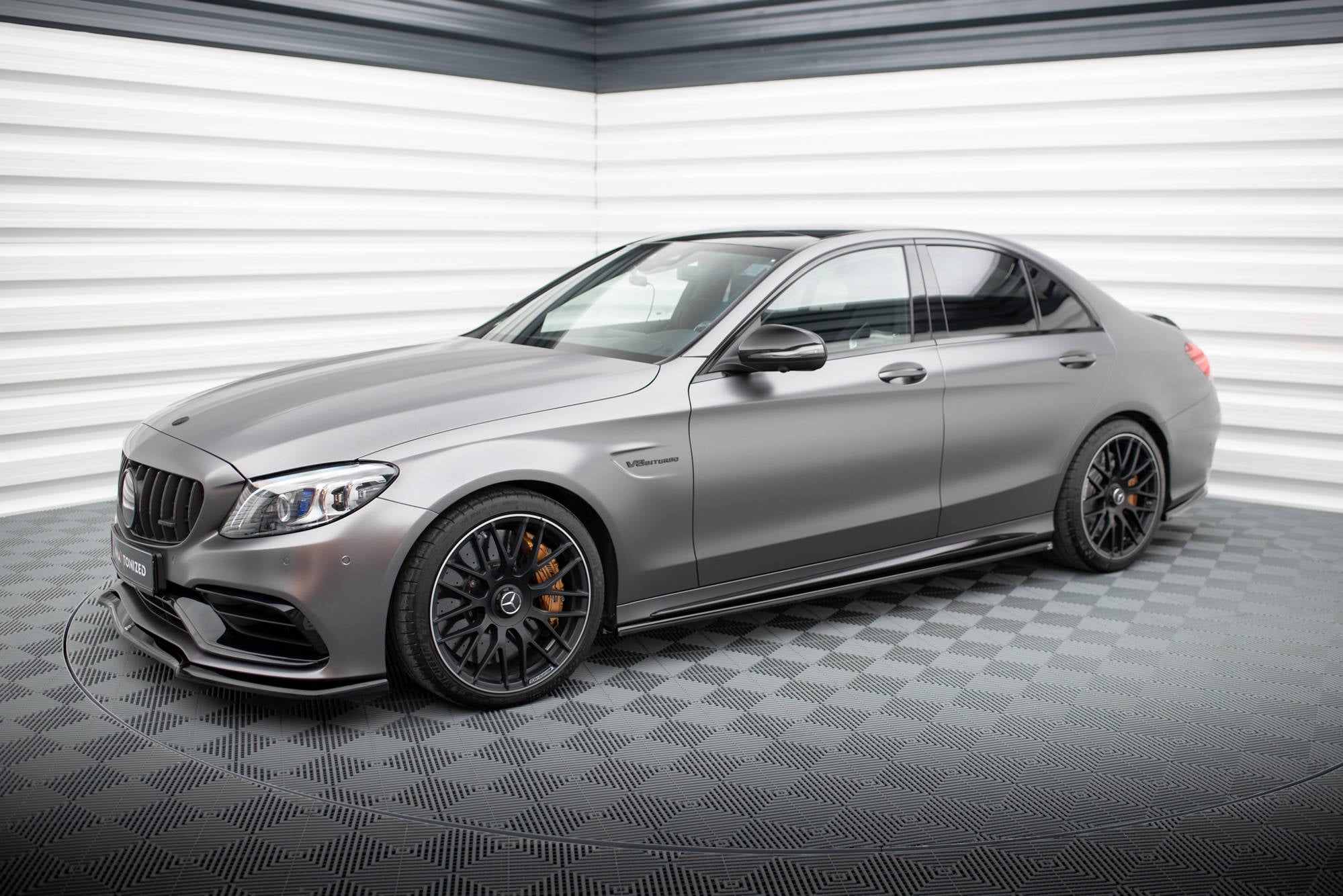 Seitenschweller Ansatz für Mercedes-AMG C63 Limousine / Kombi W205 Facelift