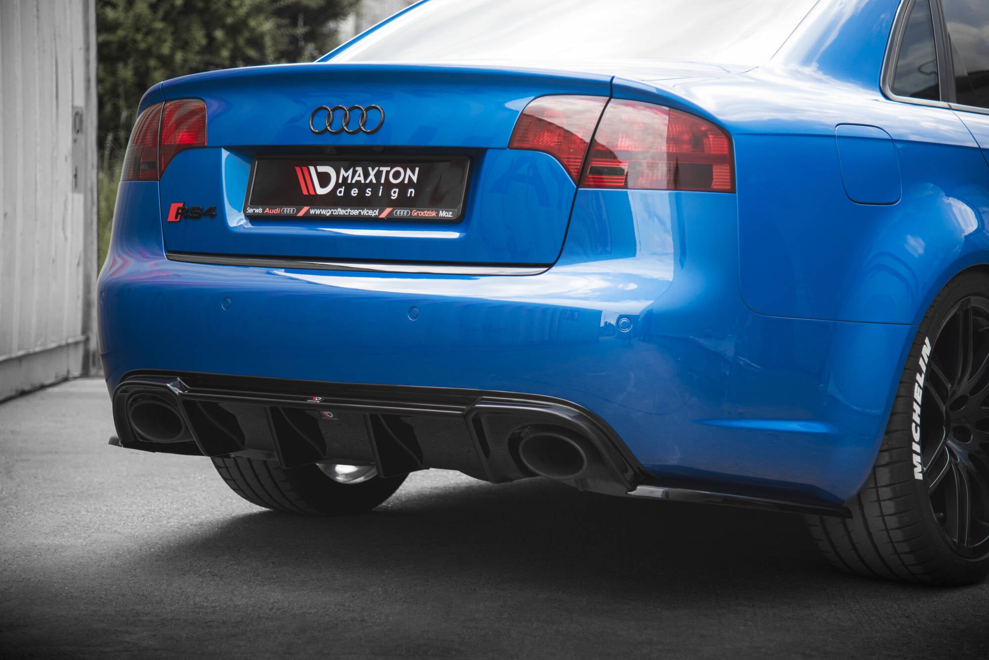 Diffusor Heck Ansatz für Audi RS4 B7
