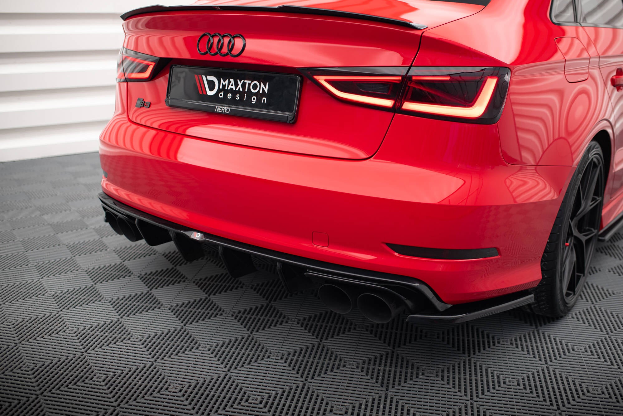 Diffusor Heck Ansatz für Audi S3 Limousine 8V