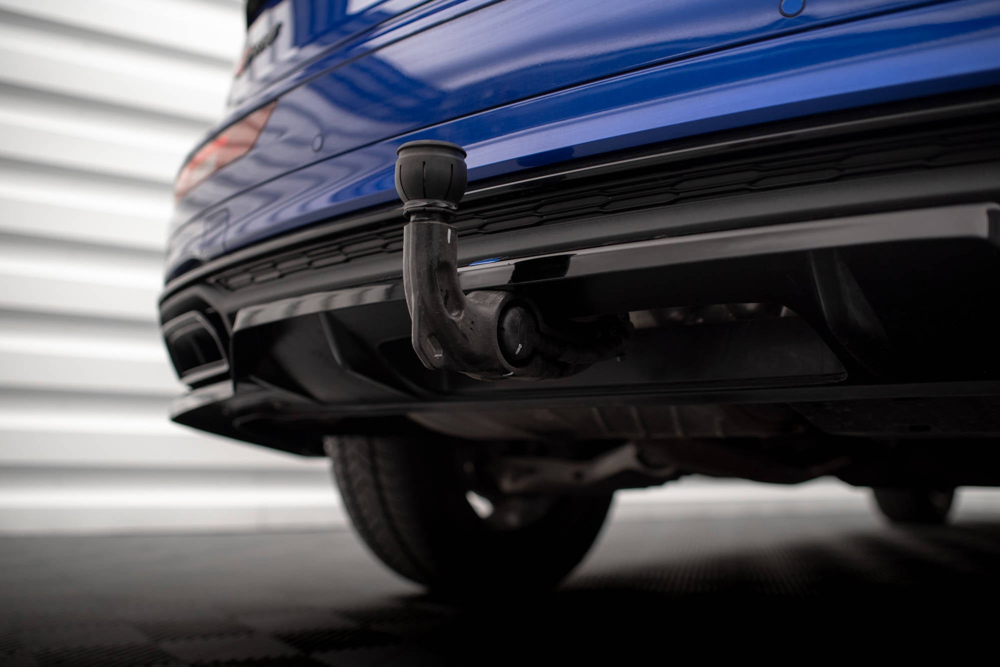 Mittlerer Cup Diffusor DTM Look Heck Ansatz für Audi Q5 S-Line SUV Mk2 Facelift
