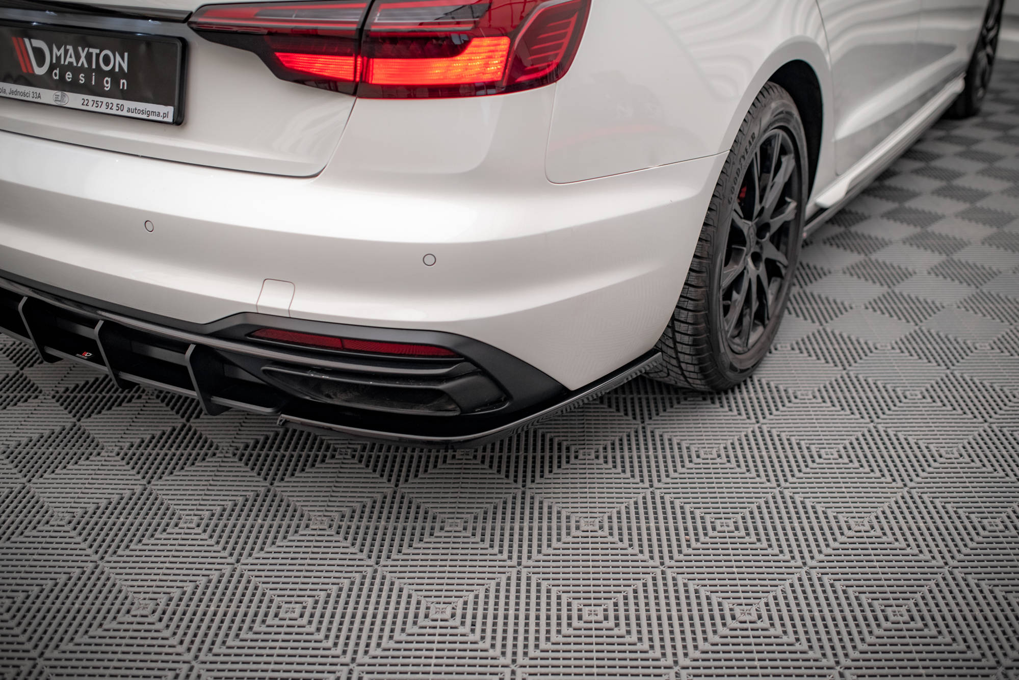 Flaps Heckansatz Flaps Heckansatz für Audi A4 B9 Facelift Carbon Look