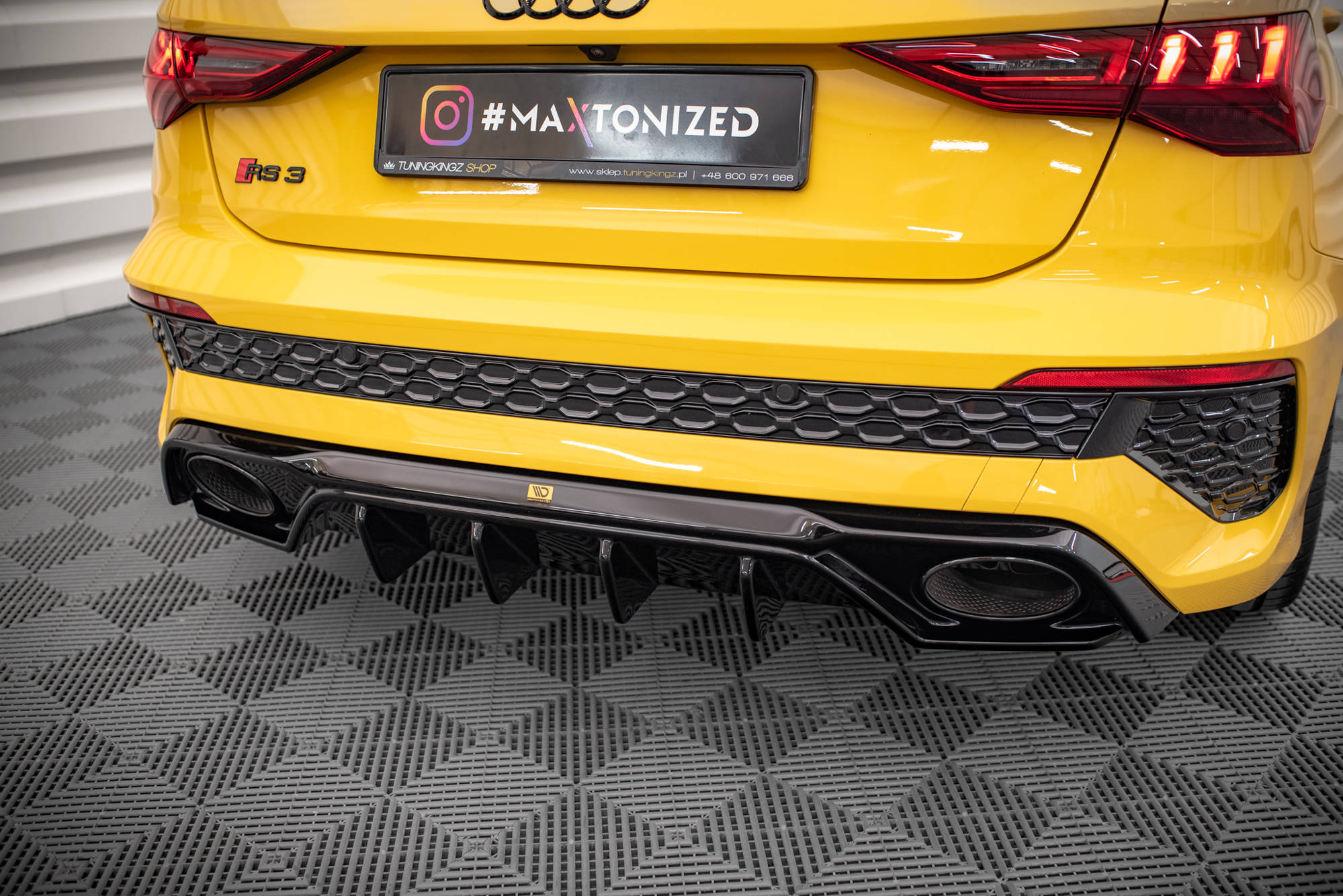 Diffusor Heck Ansatz für Audi RS3 8Y