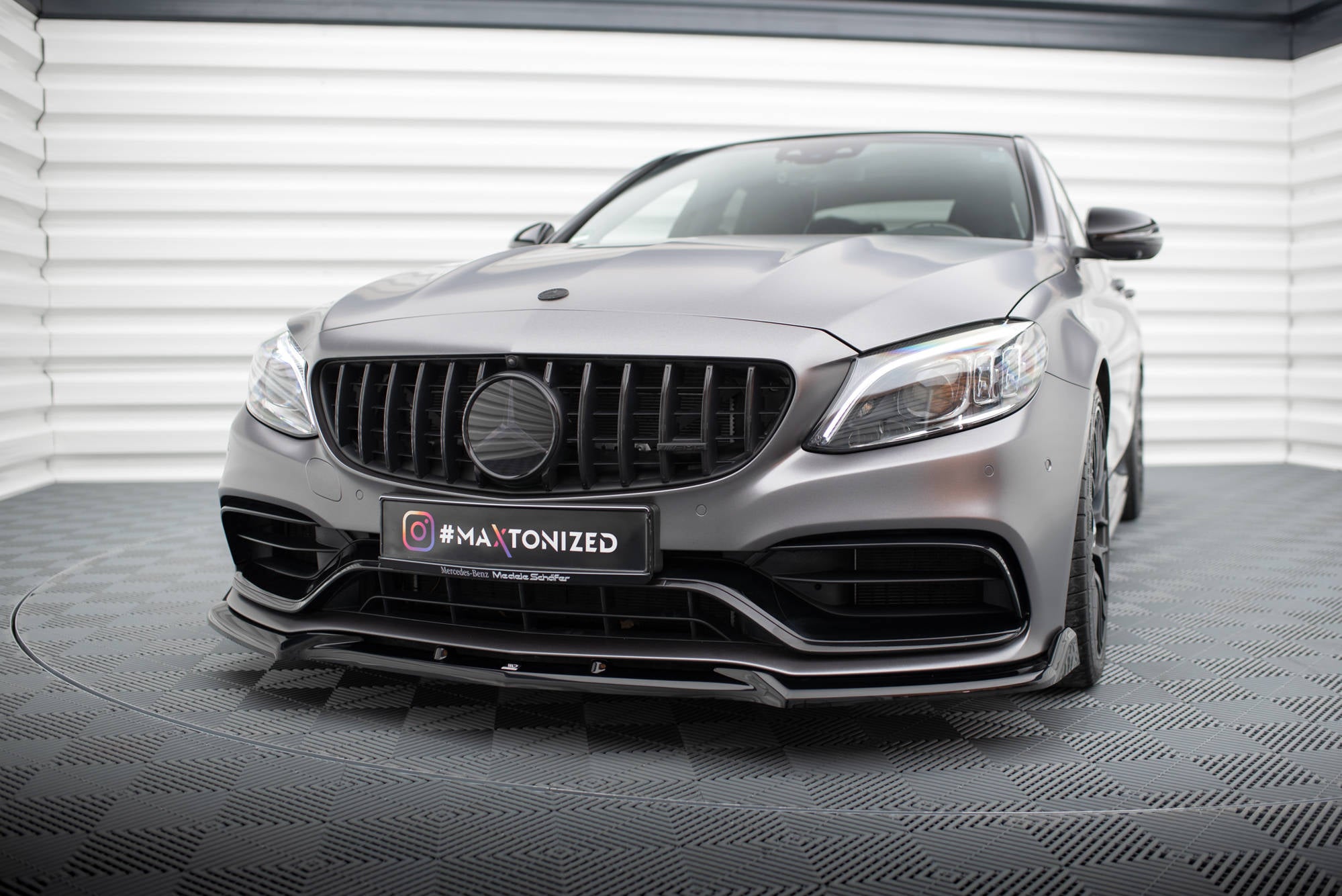 Frontlippe V2 für Mercedes-AMG C63 Limousine / Kombi W205 Facelift