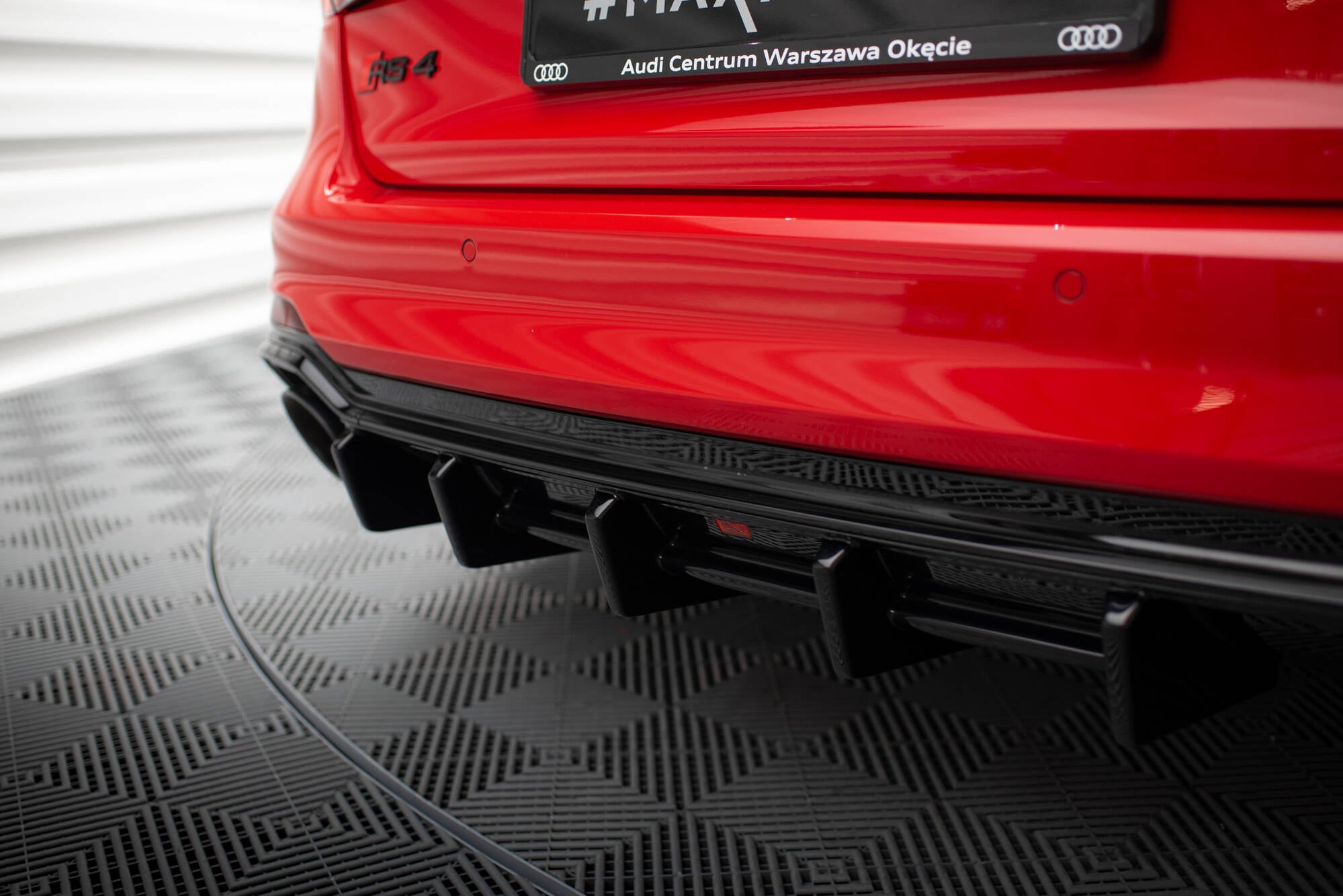 Diffusor Heck Ansatz für Audi RS4 B9 / B9 Facelift