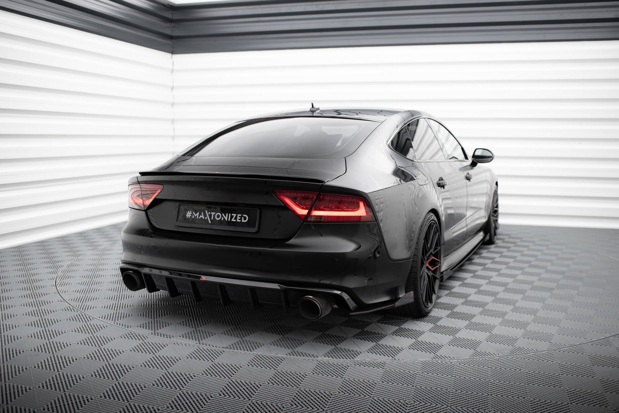Diffusor Heck Ansatz für Audi A7 S-Line C7