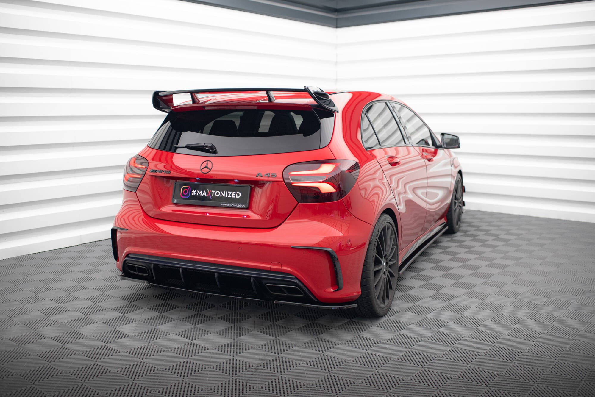 Heck Ansatz Flaps Diffusor für Mercedes A W176 AMG Facelift