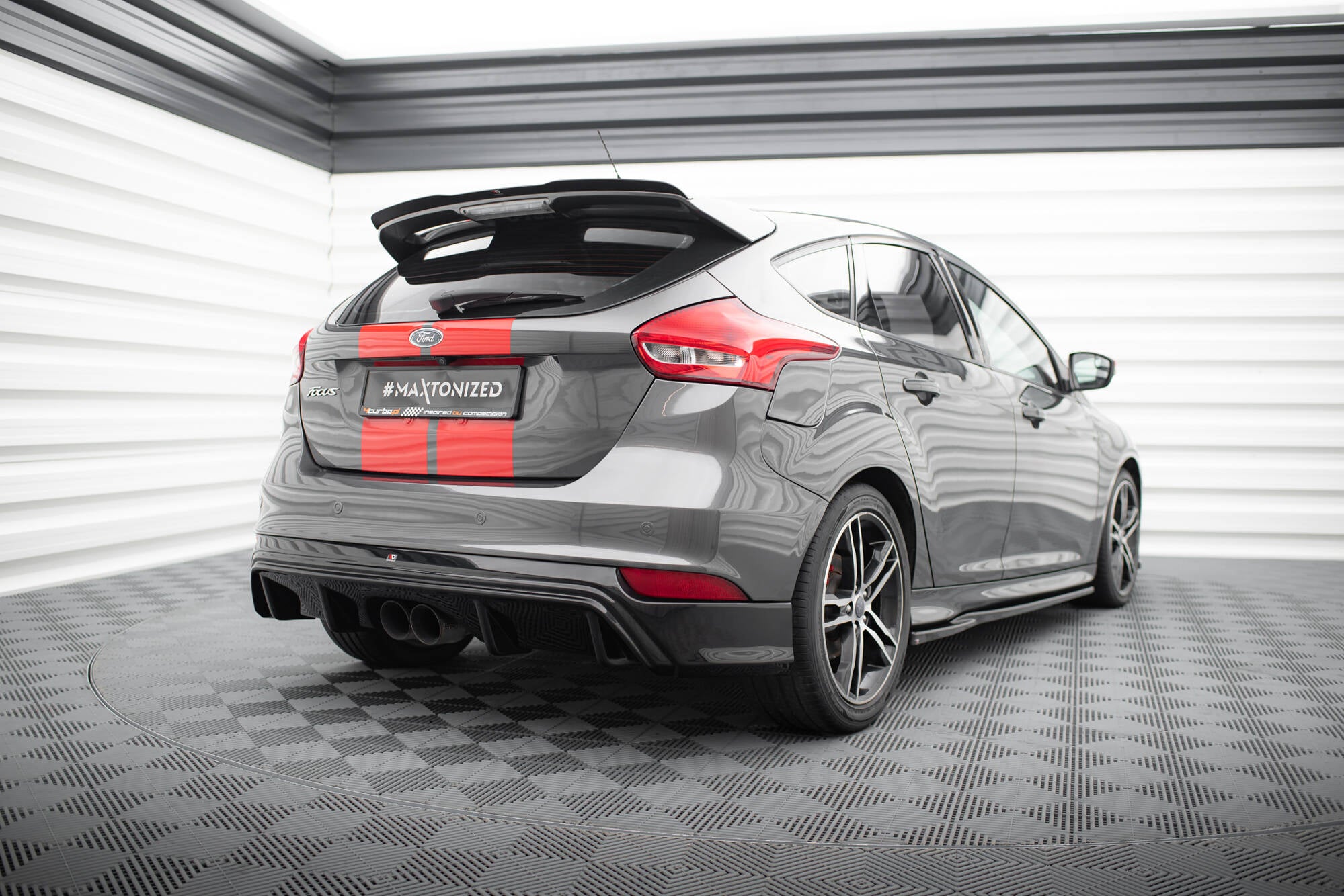 Diffusor Heck Ansatz für Ford Focus ST Mk3 FL (RS-Look)