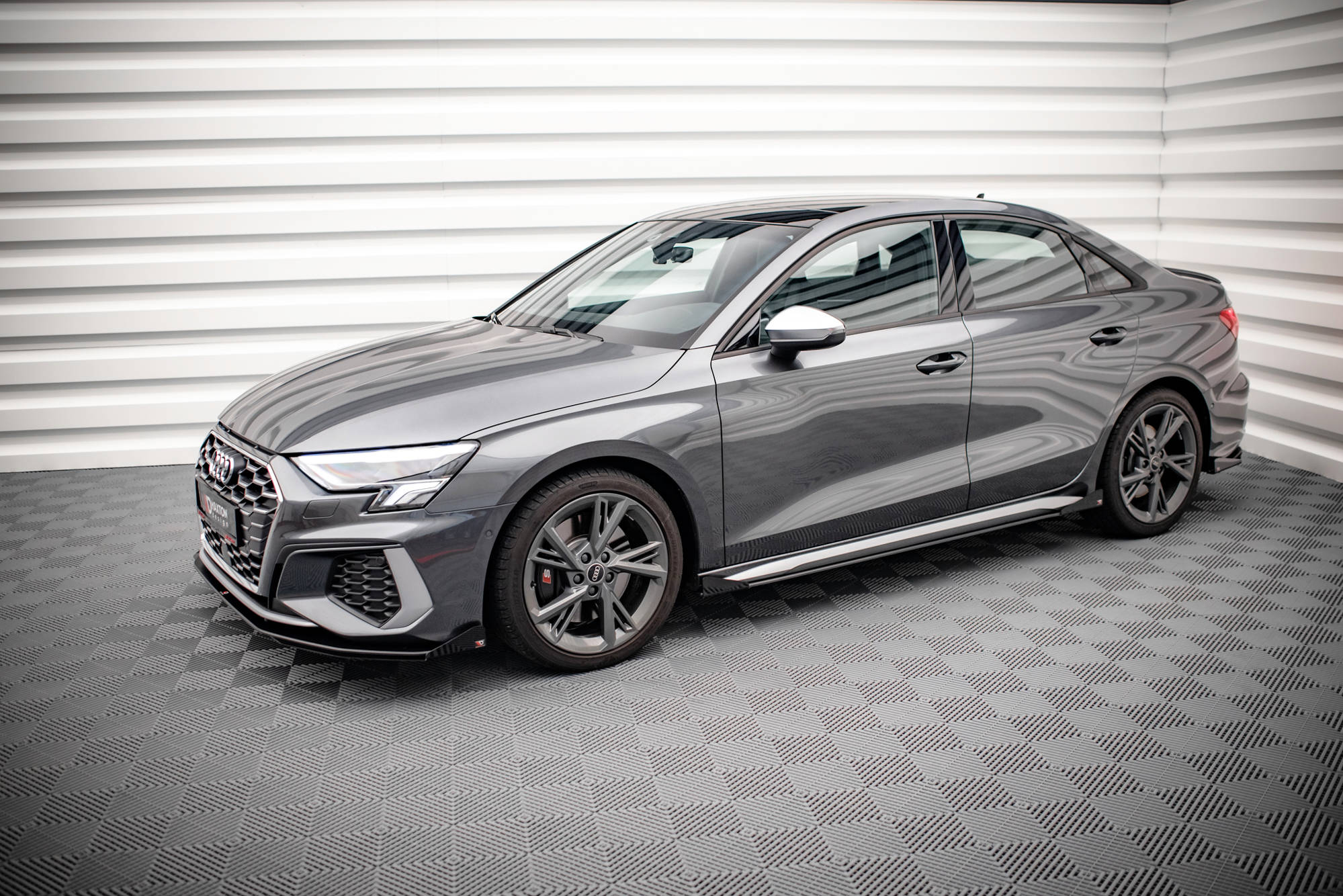Street Pro Seitenschweller Ansatz für + Flaps Audi S3 / A3 S-Line 8Y / 8Y Facelift