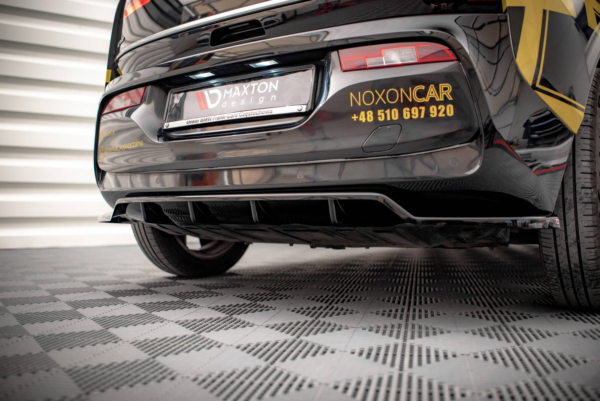 Mittlerer Cup Diffusor DTM Look Heck Ansatz für BMW i3 S Mk1 Facelift