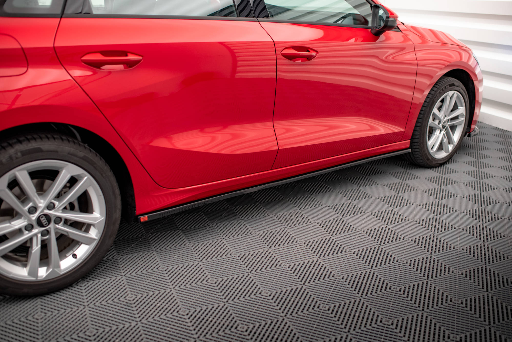 Seitenschweller Ansatz für Audi A3 8Y Carbon Look