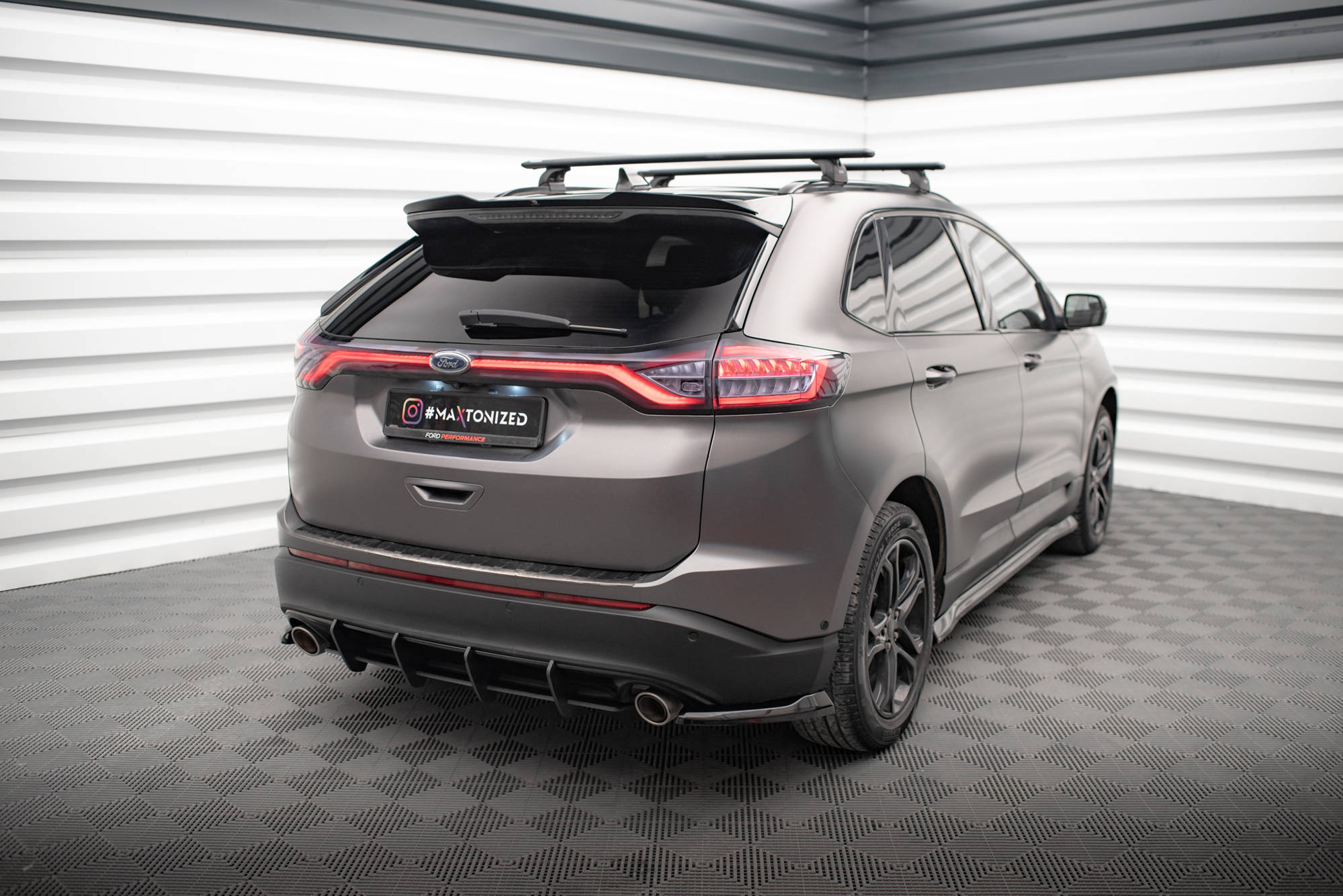 Heck Ansatz Flaps Diffusor V1 für Ford Edge Mk2