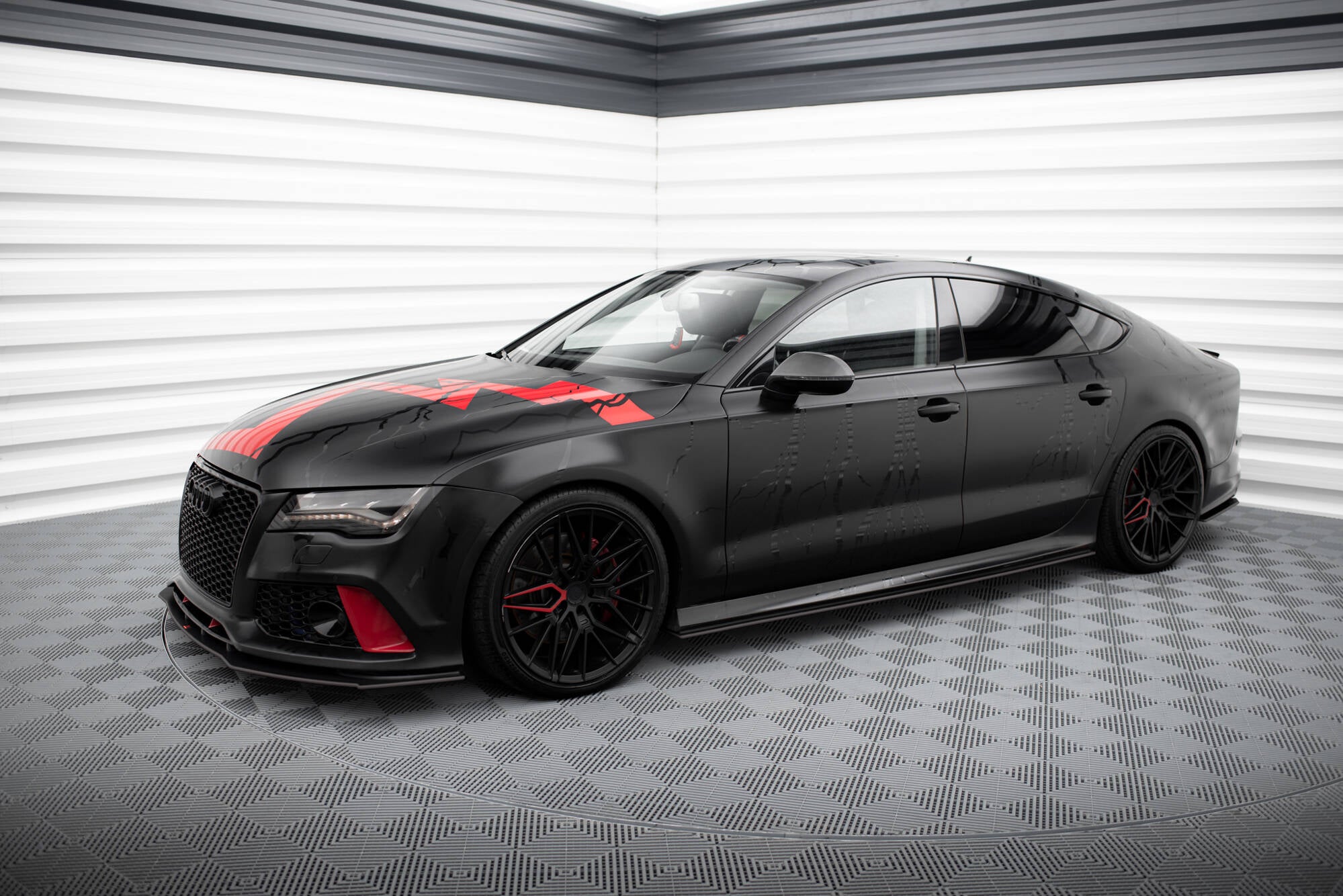 Street Pro Seitenschweller Ansatz für Audi A7 RS7 Look C7
