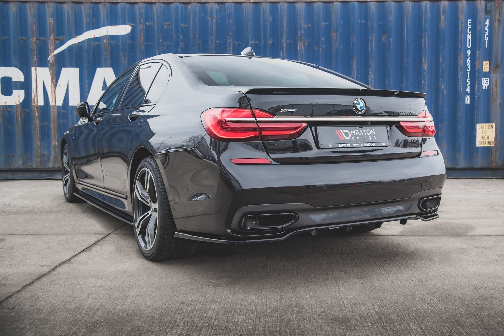Mittlerer Cup Diffusor DTM Look Heck Ansatz für BMW 7 M-Paket G11 /G12