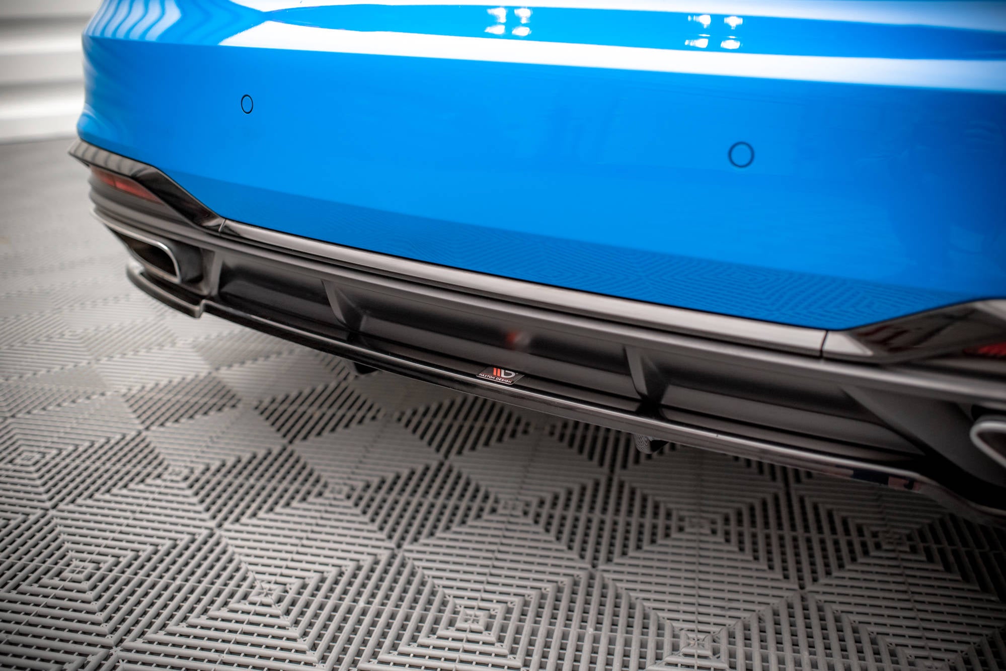Mittlerer Cup Diffusor DTM Look Heck Ansatz für Audi A5 S-Line F5 Facelift