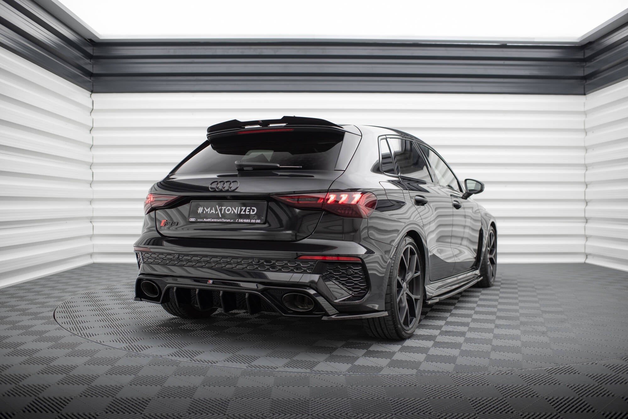 Spoiler CAP V.2 für Audi RS3 / S3 / A3 S-Line Sportback 8Y / 8Y Facelift