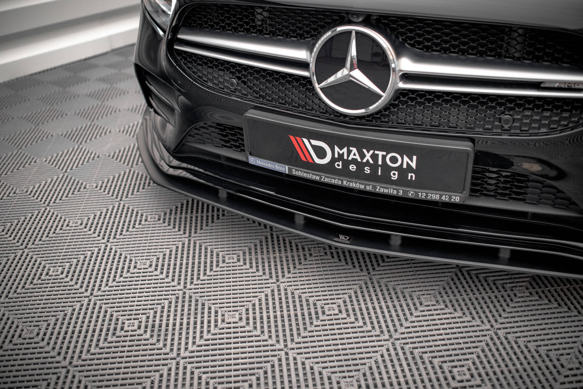 Street Pro Frontlippe für Mercedes A35 AMG / AMG-Line Aero Pack W177
