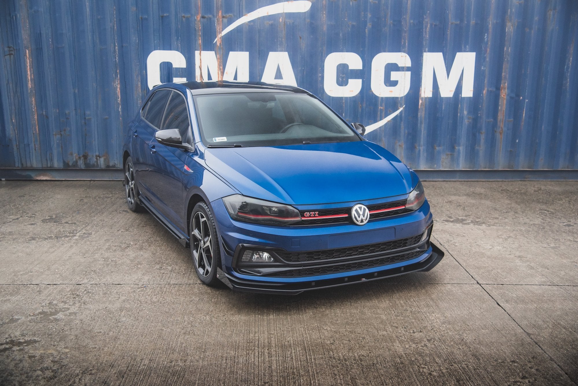 Street Pro Frontlippe für + Flaps für VW Polo GTI Mk6