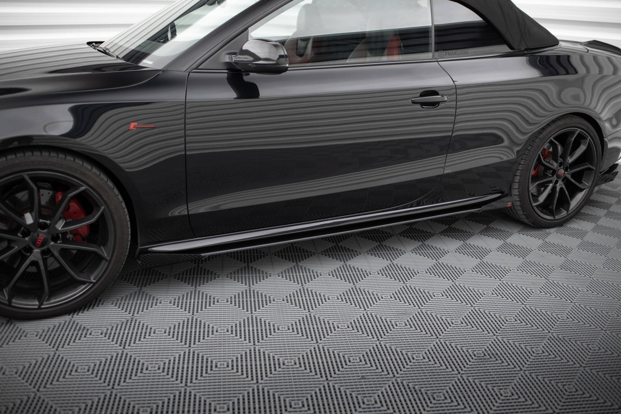 Street Pro Seitenschweller Ansatz für + Flaps Audi A5 / A5 S-Line / S5 Coupe / Cabrio 8T / 8T Facelift