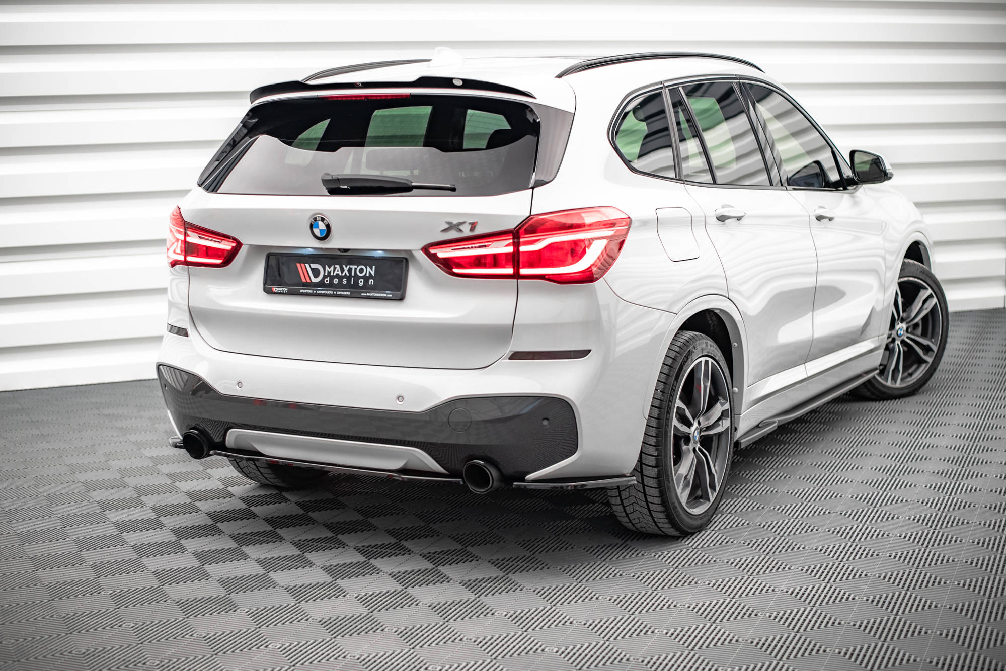 Flaps Heckansatz Diffusor für BMW X1 M-Paket F48 / F48 Facelift