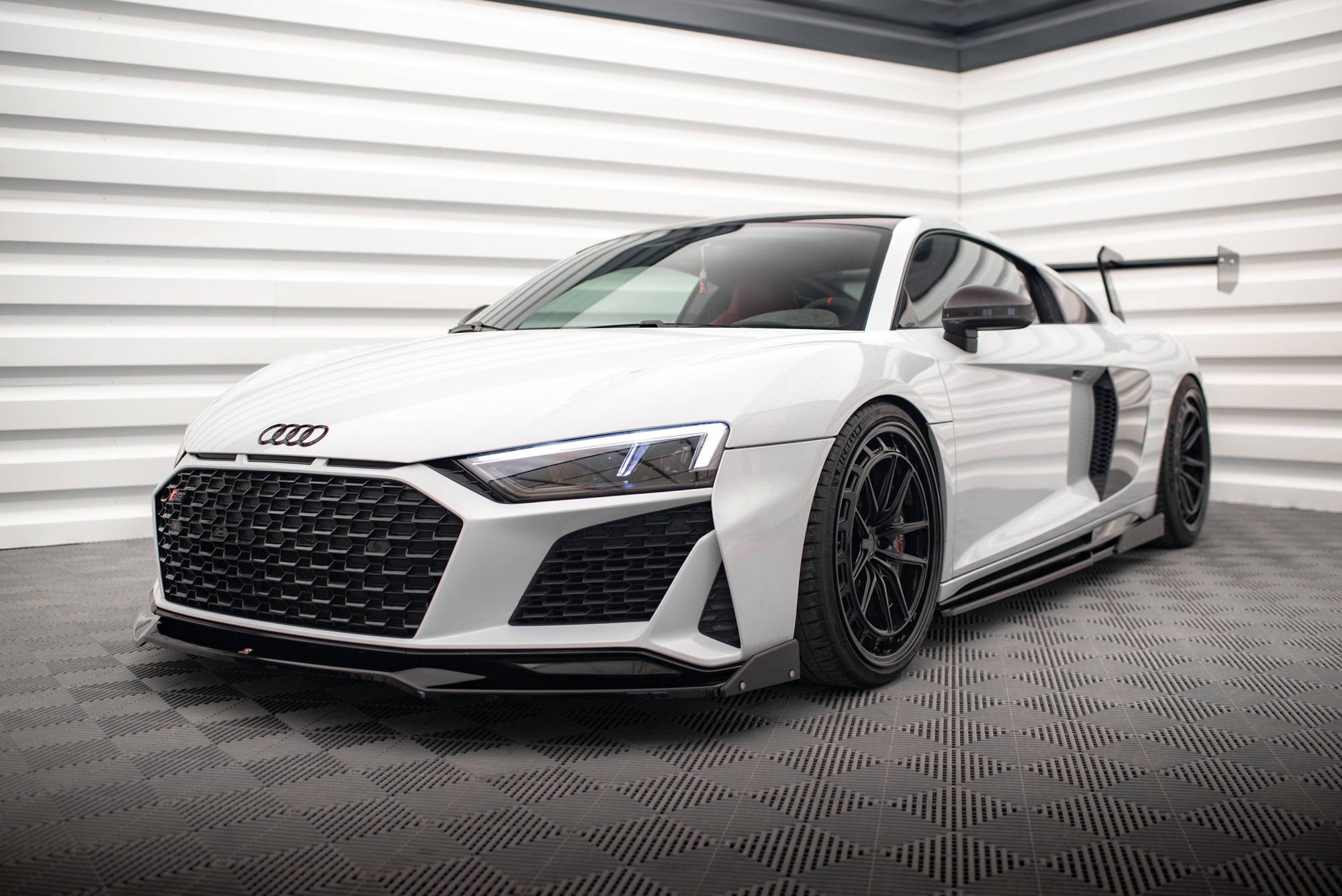 Frontlippe V3 + Flaps für Audi R8 Mk2 Facelift