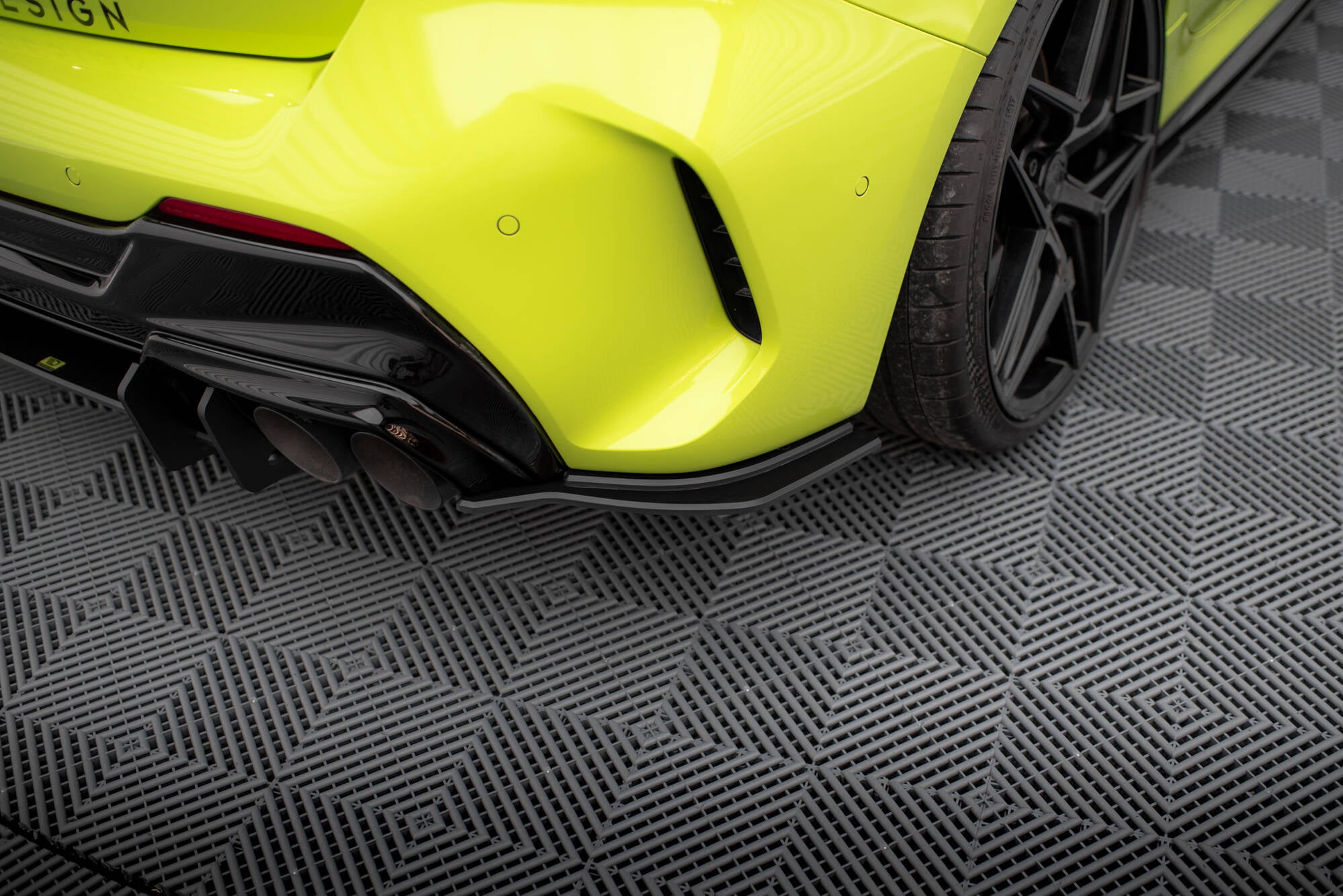 Street Pro Flaps Heckansatz V2 Diffusor für BMW 1er F40 M - Paket / M135i