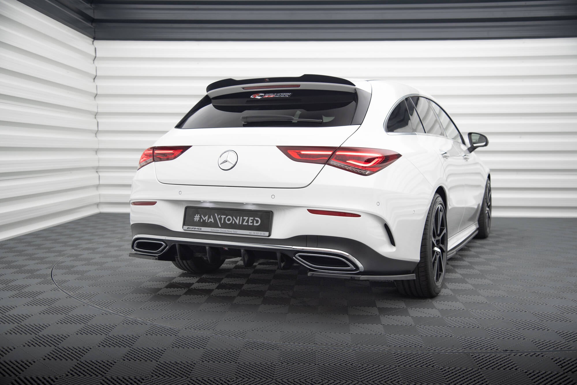 Heck Ansatz Flaps Diffusor für Mercedes-Benz CLA AMG-Line X118